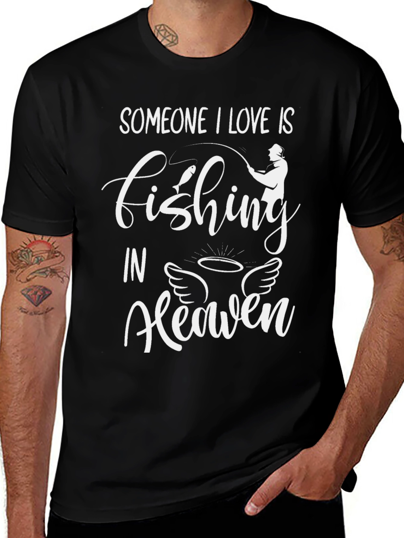 Fishing In Heaven Memorial T-Shirt