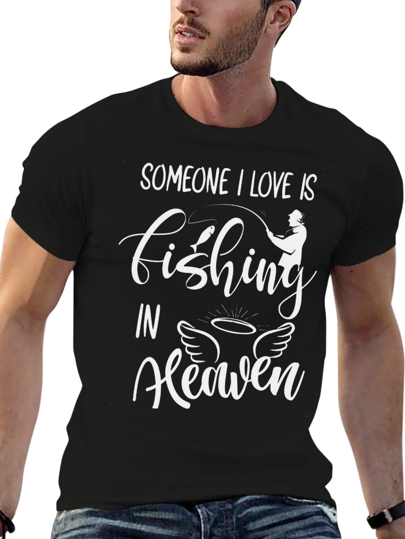 Fishing In Heaven Memorial T-Shirt