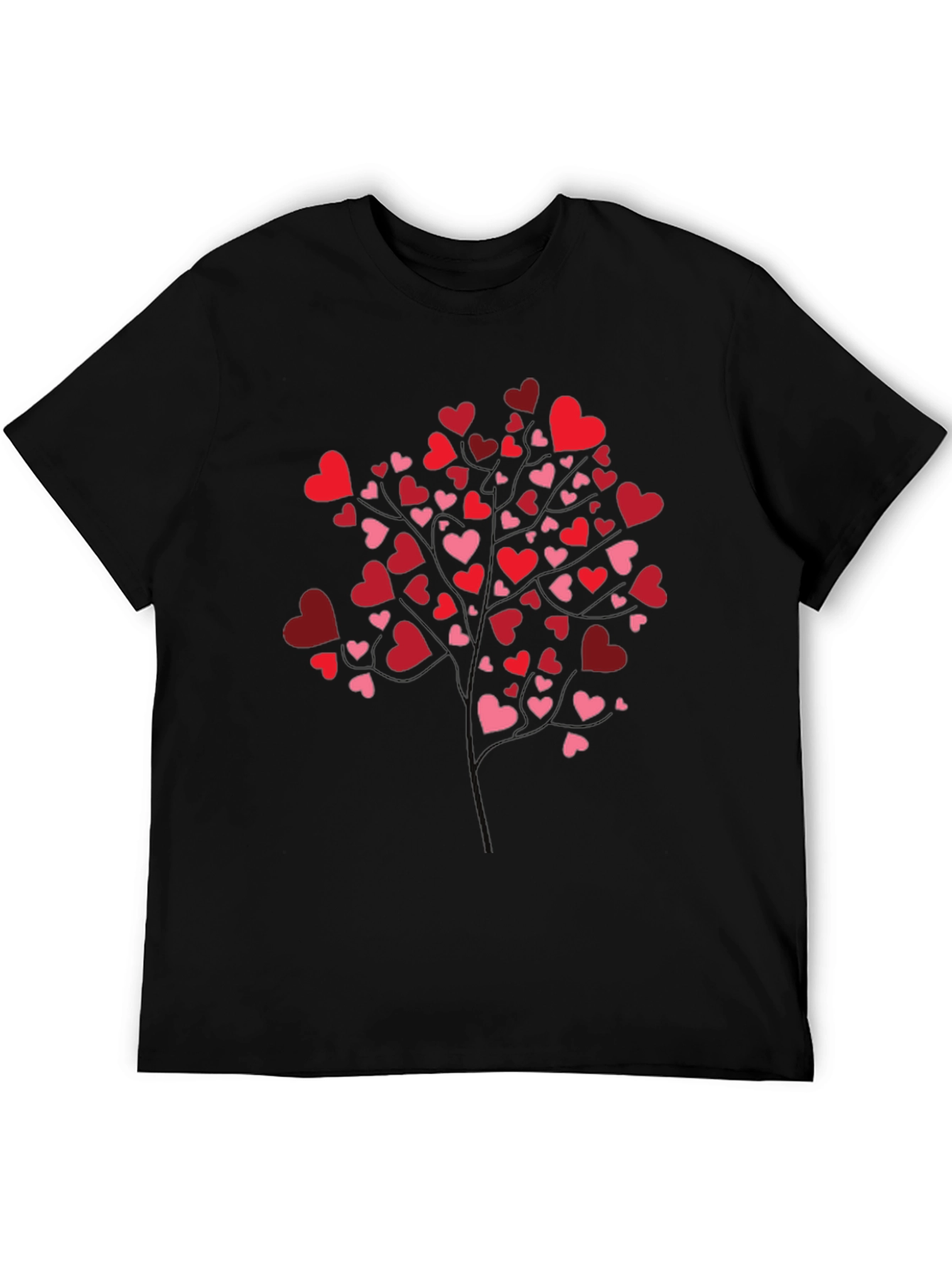 Heart Tree Graphic Tee - Black