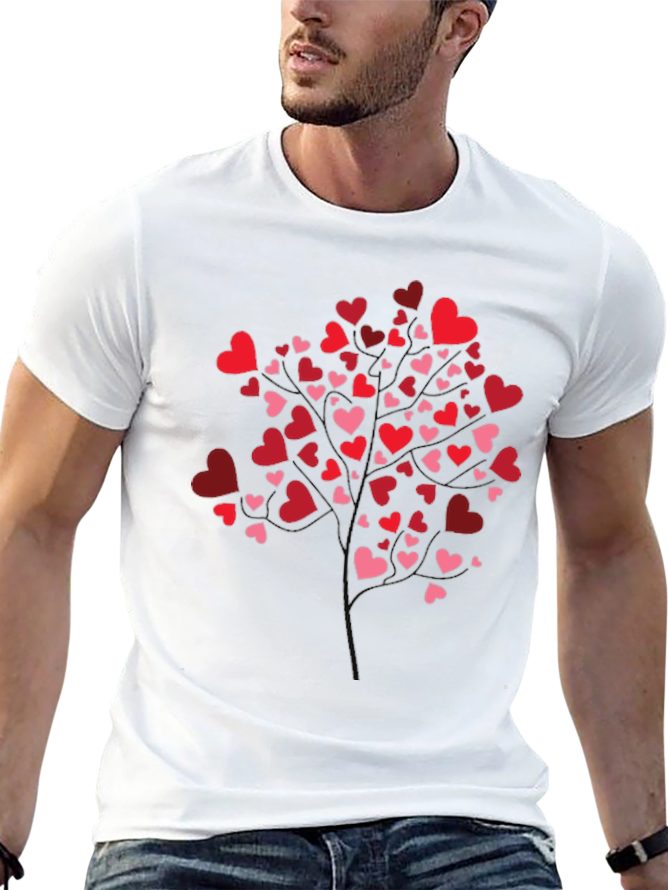 Heart Tree Graphic Tee - Black
