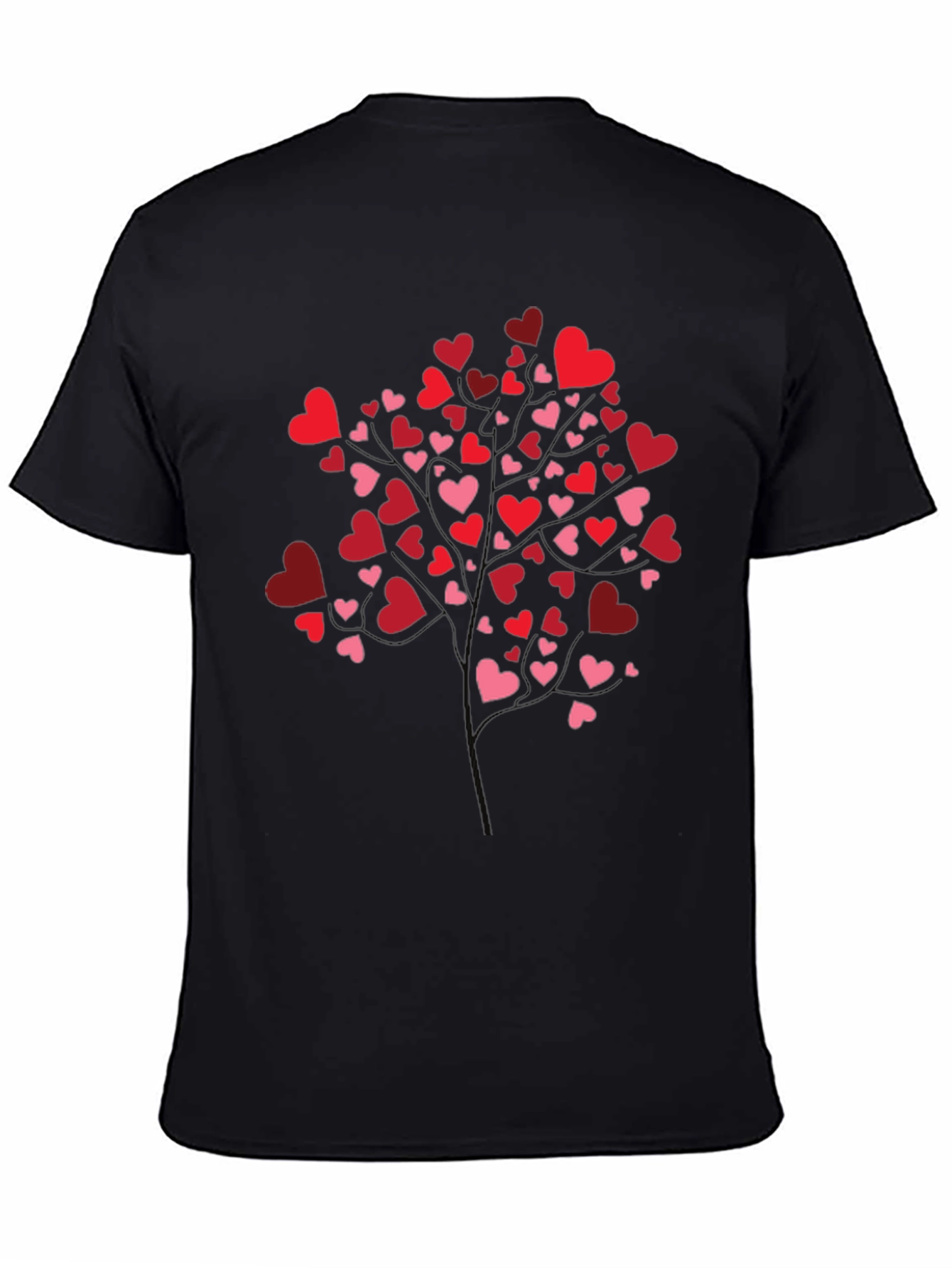 Heart Tree Graphic Tee - Black