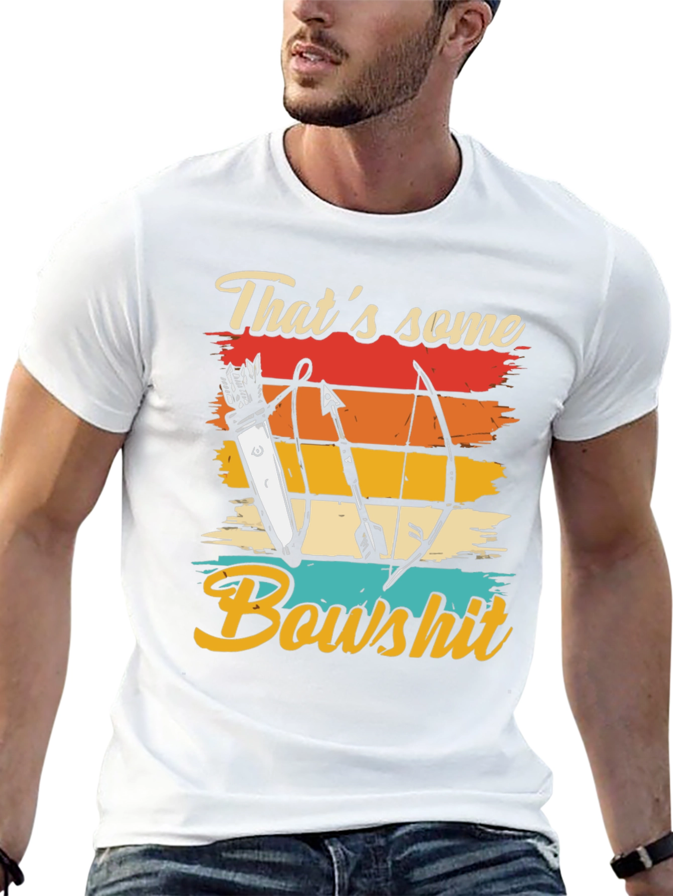 Thats Some Bowshit T-Shirt Archery Arrow Retro Design