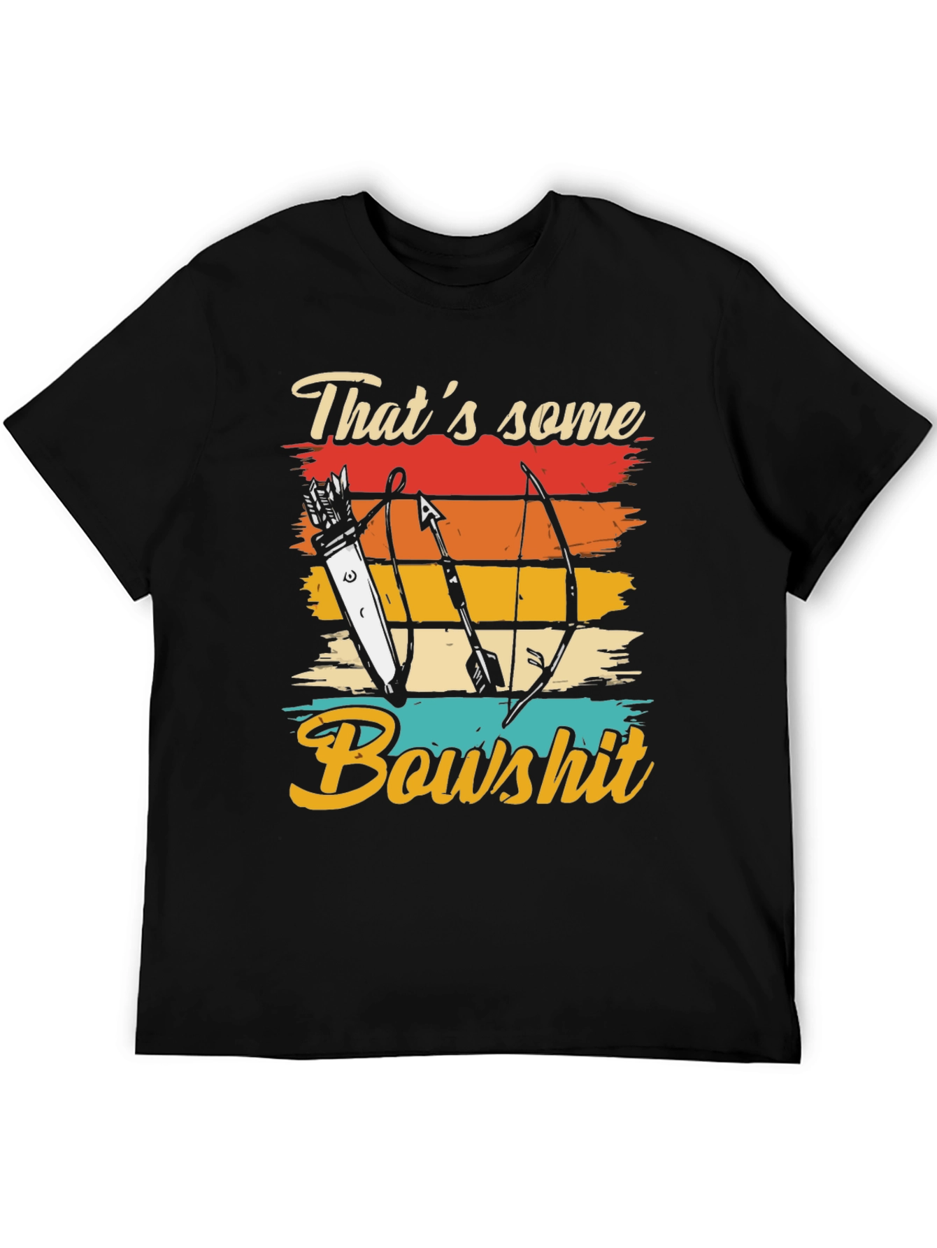 Thats Some Bowshit T-Shirt Archery Arrow Retro Design