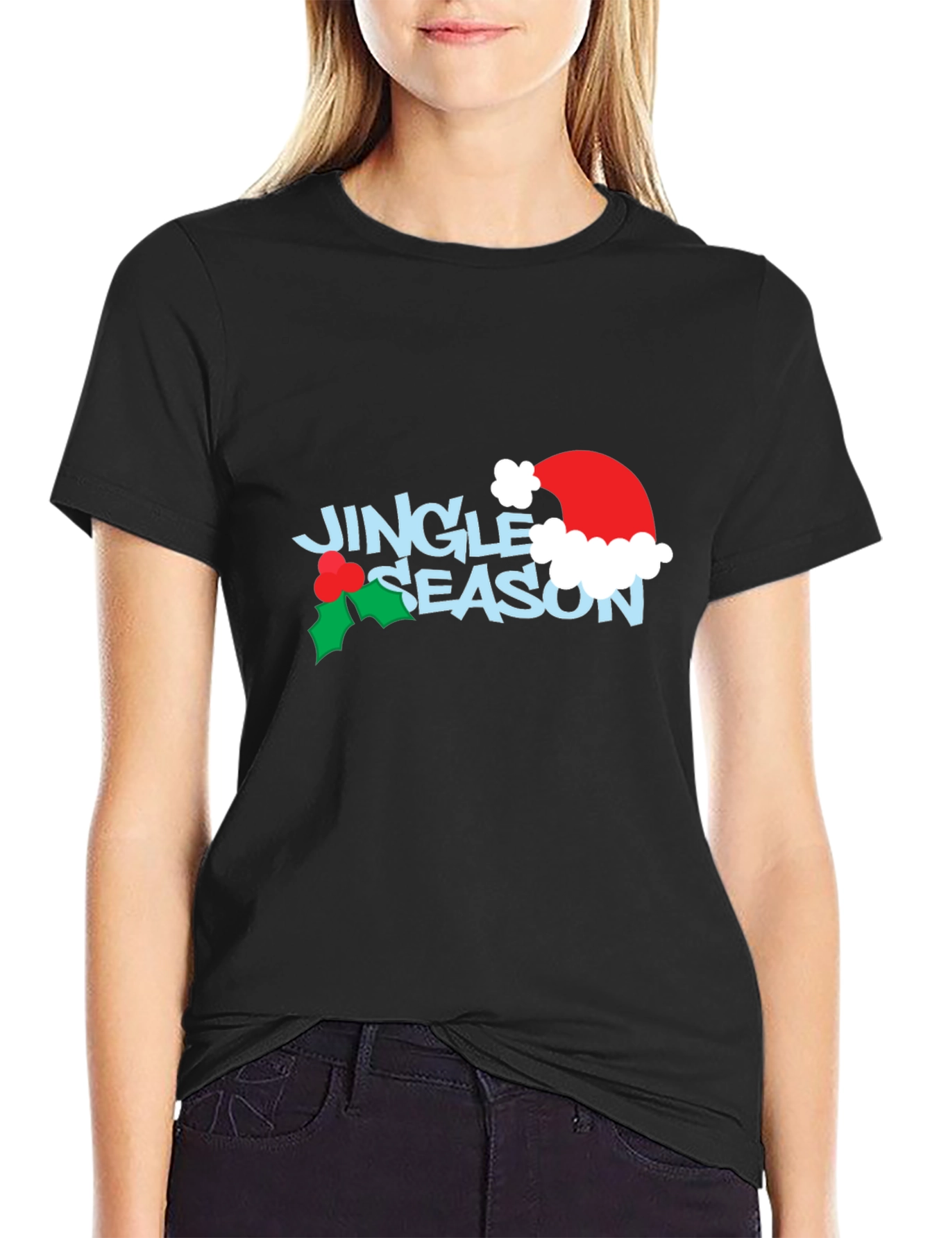 Jingle Season Black T-Shirt