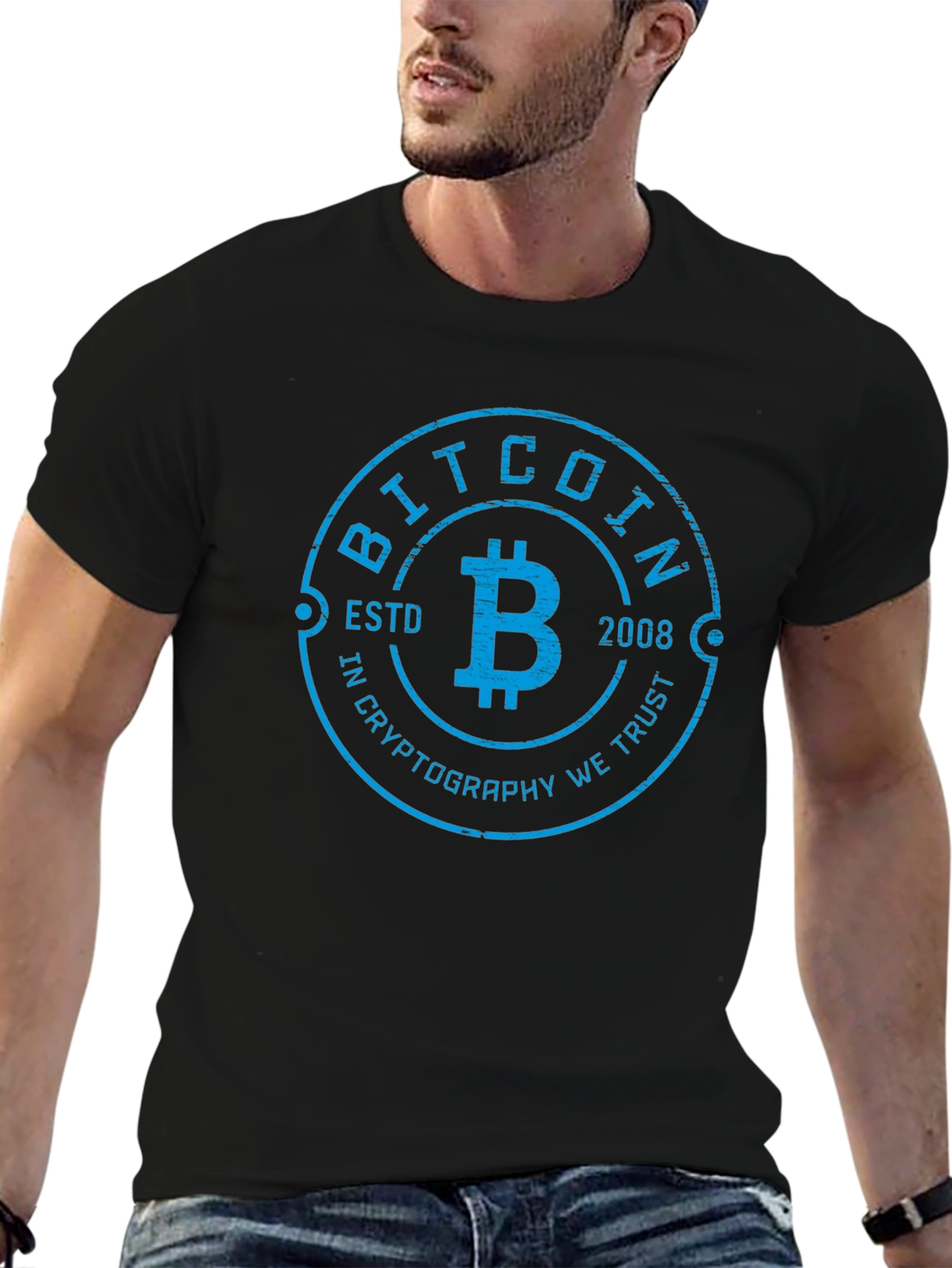 Bitcoin ESTD 2008 Cryptocurrency T-Shirt