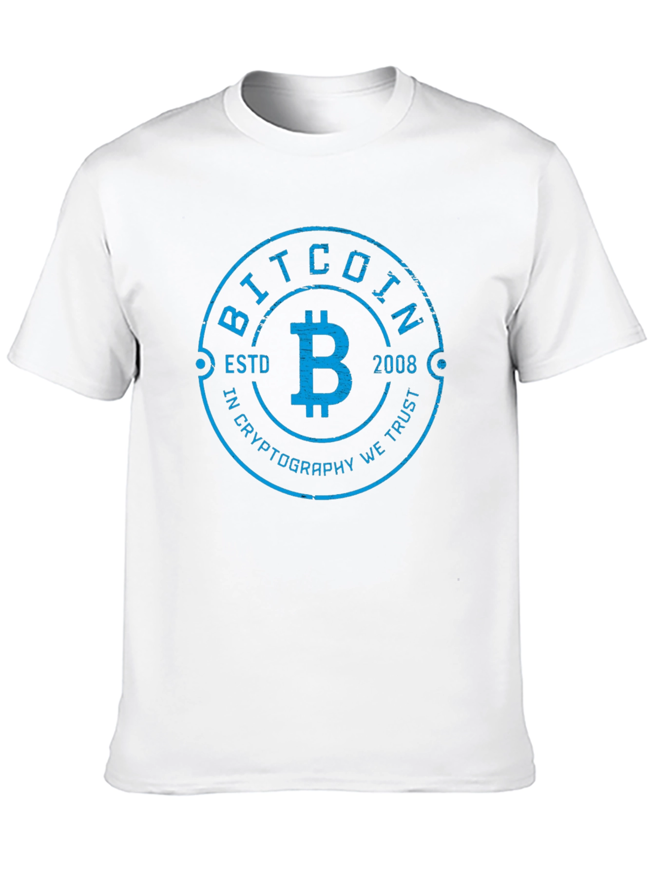 Bitcoin ESTD 2008 Cryptocurrency T-Shirt