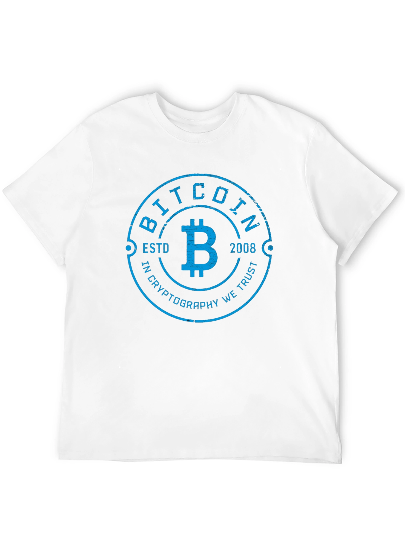 Bitcoin ESTD 2008 Cryptocurrency T-Shirt