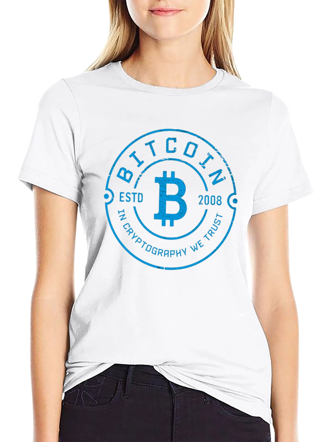 Bitcoin ESTD 2008 Cryptocurrency T-Shirt