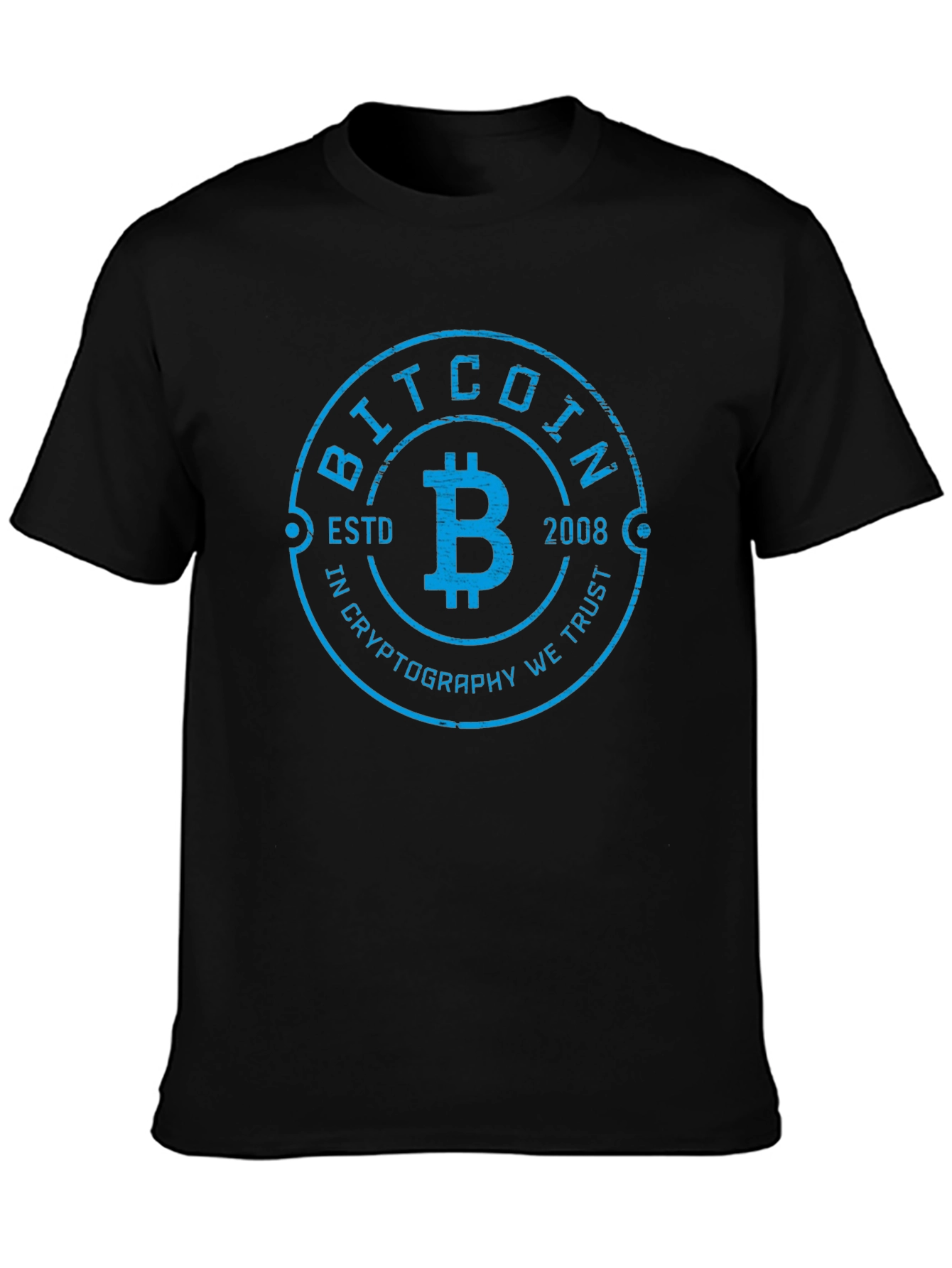 Bitcoin ESTD 2008 Cryptocurrency T-Shirt