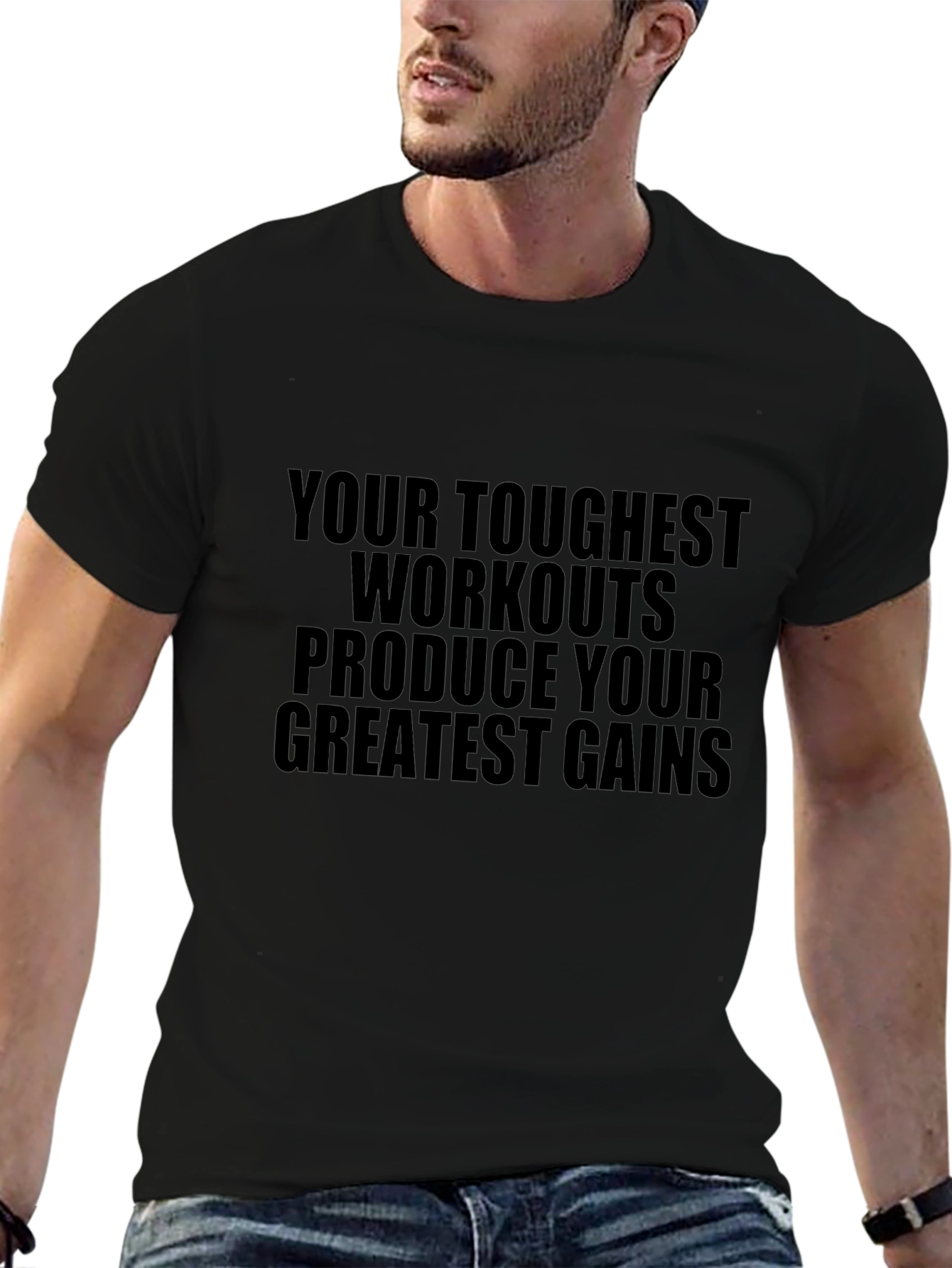 Workout Motivation T-Shirt: Greatest Gains