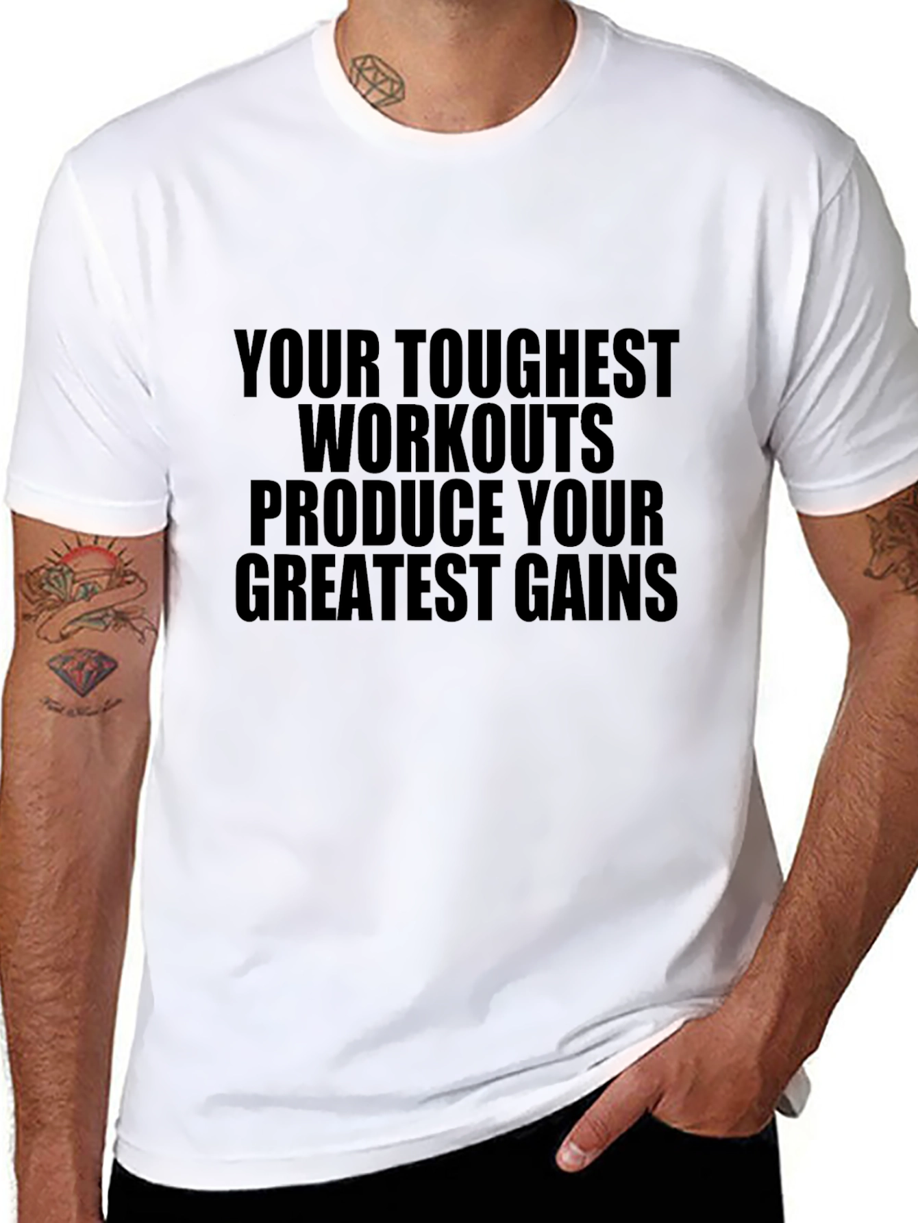 Workout Motivation T-Shirt: Greatest Gains