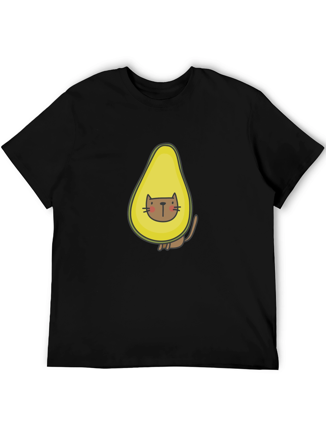Avocado Cat T-Shirt - Funny Graphic Tee