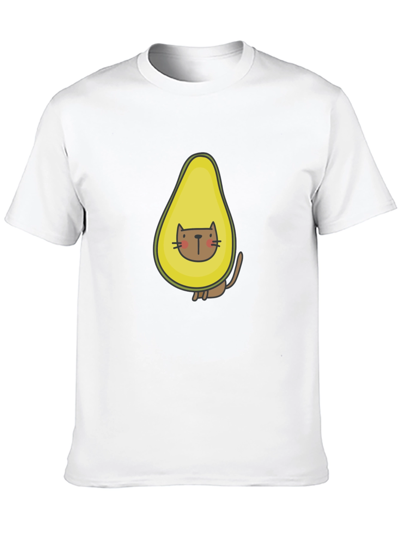 Avocado Cat T-Shirt - Funny Graphic Tee