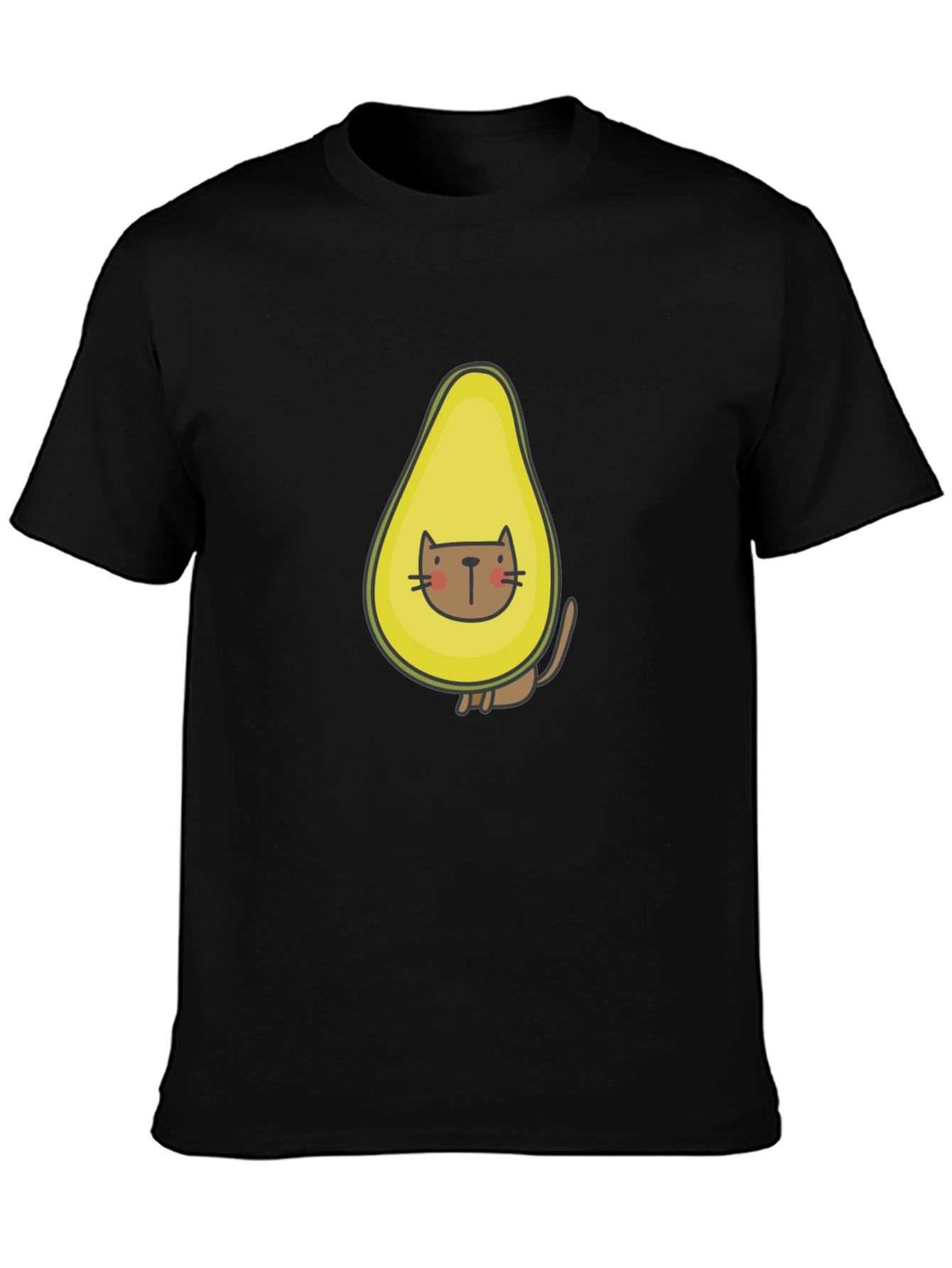 Avocado Cat T-Shirt - Funny Graphic Tee
