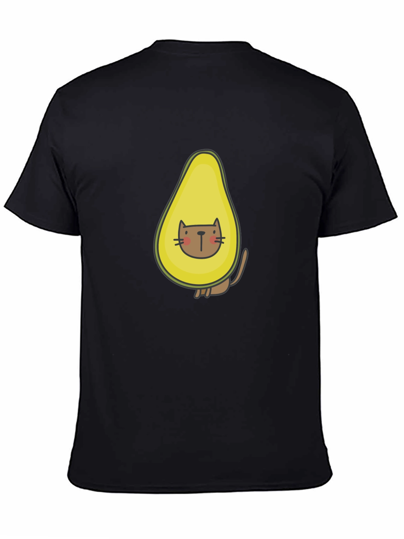 Avocado Cat T-Shirt - Funny Graphic Tee