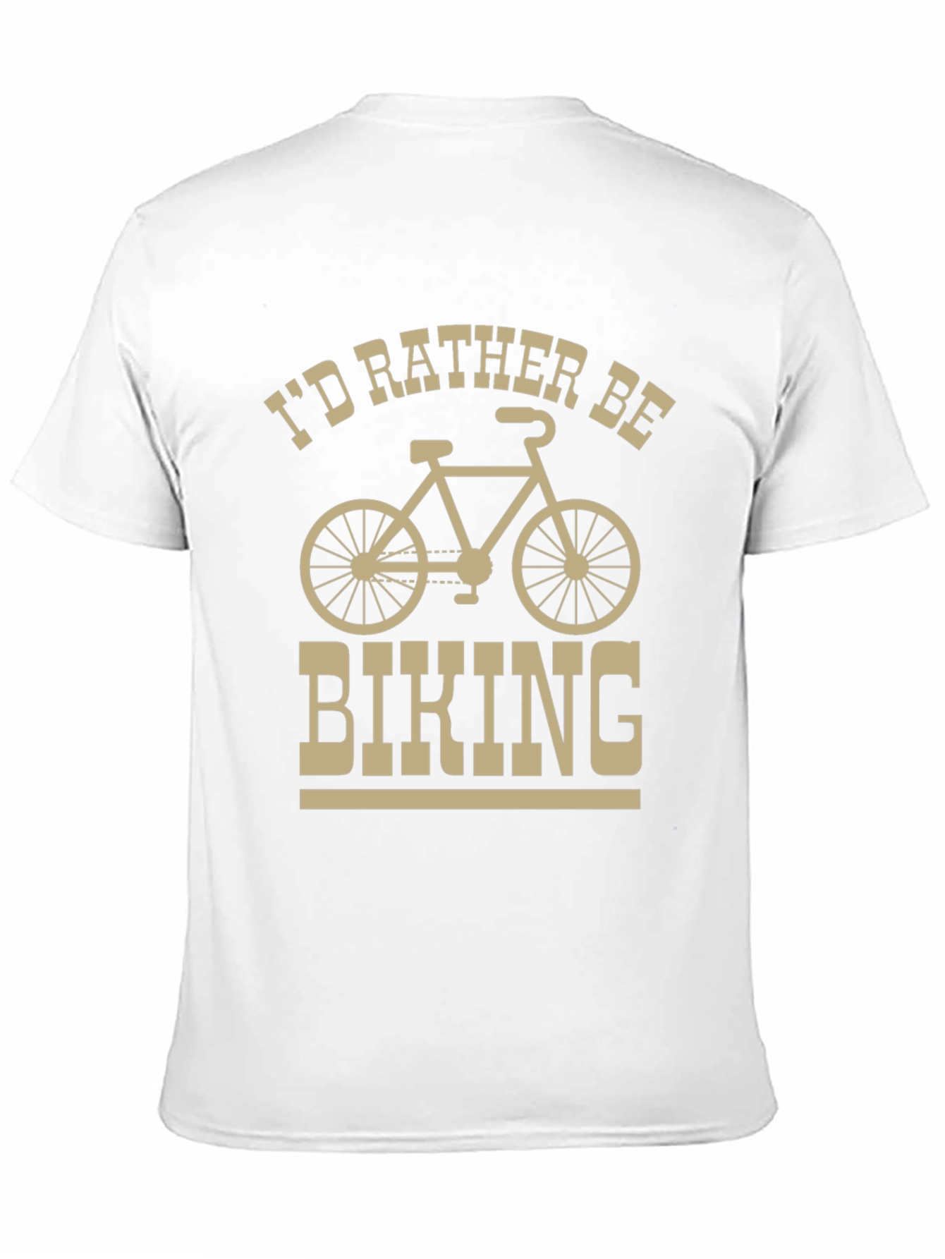 Id Rather Be Biking T-Shirt - Black