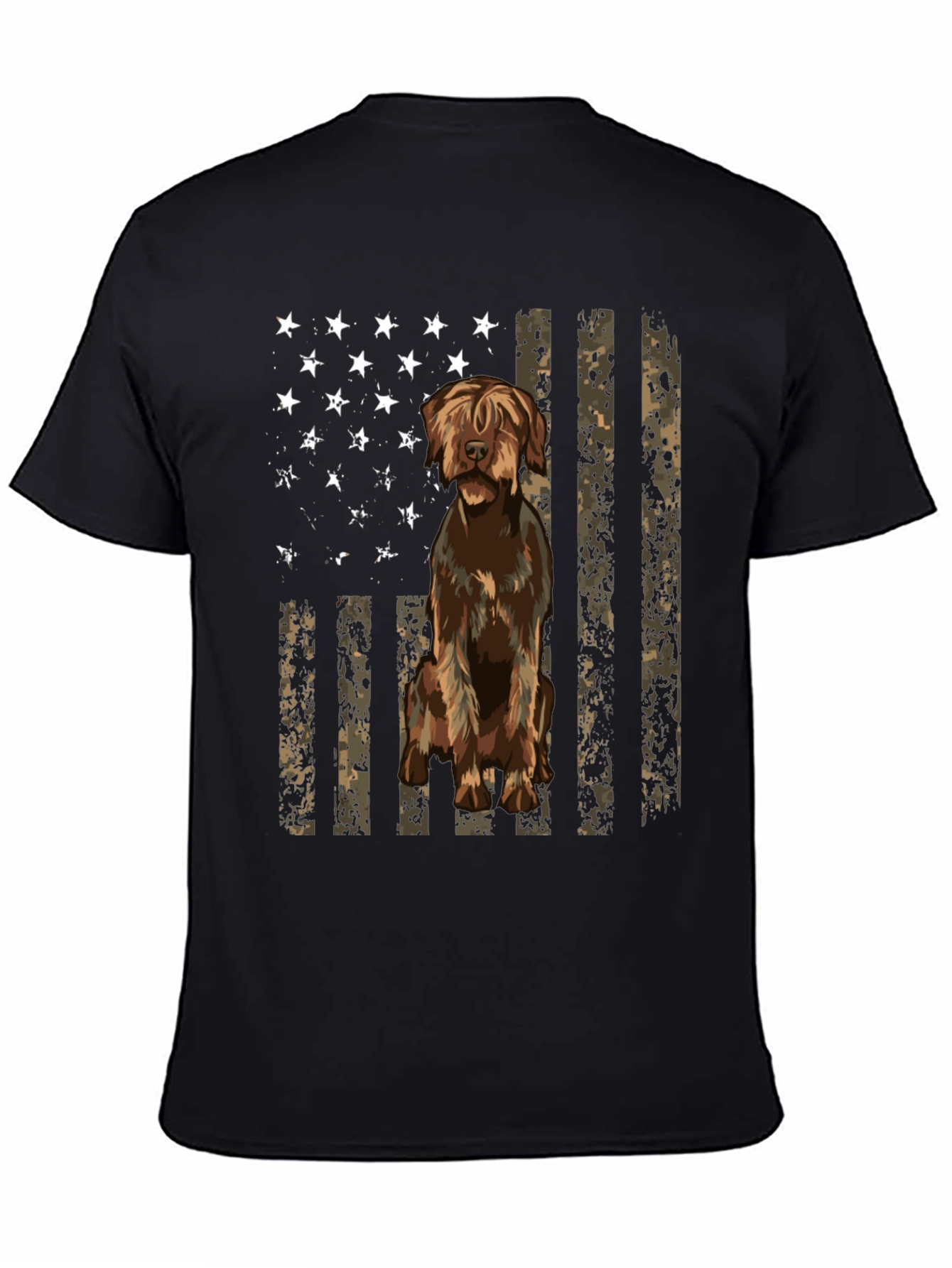 Dog Breed Flag Graphic Tee - Black