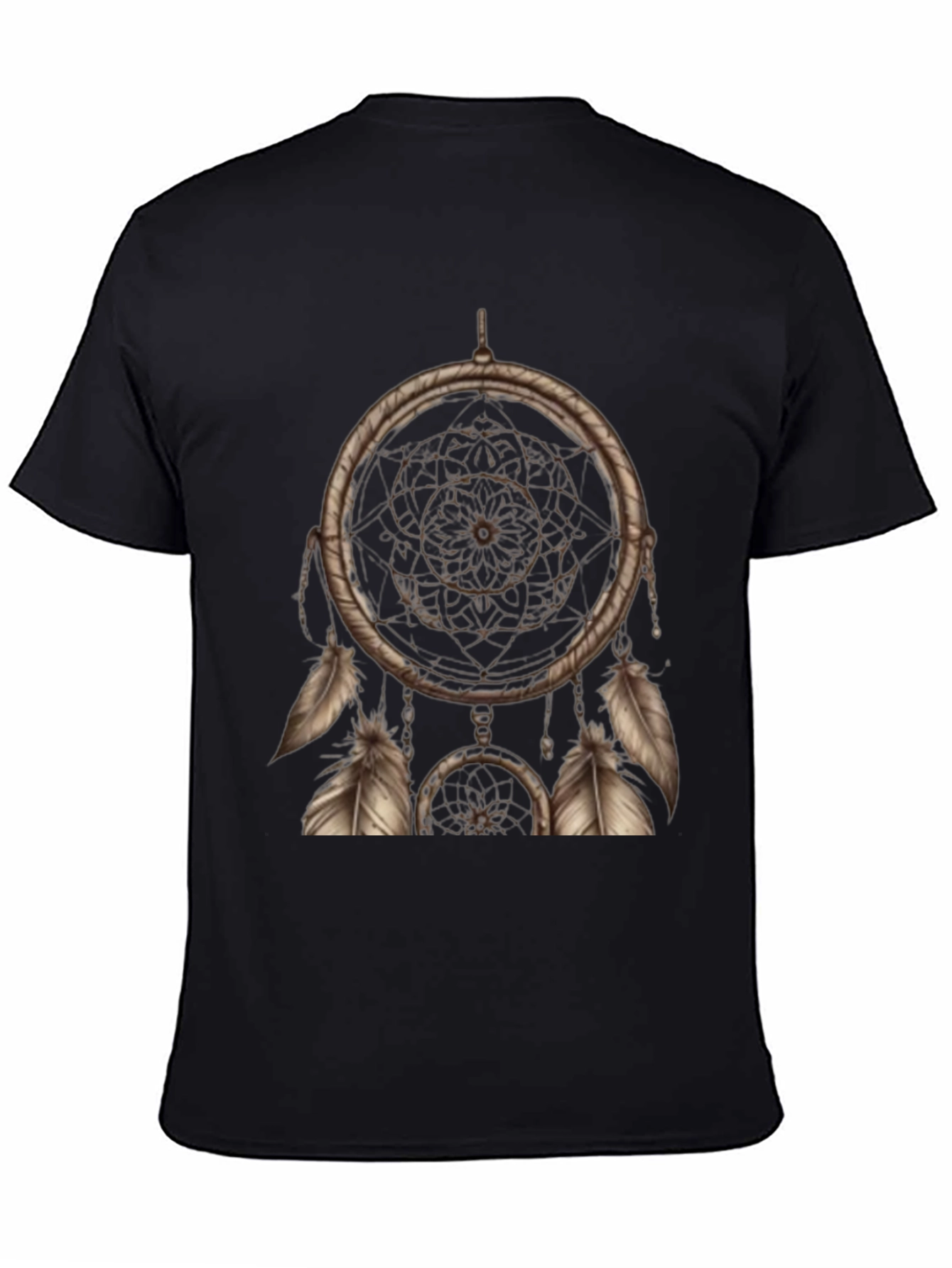 Dreamcatcher Graphic Tee - Black Short Sleeve