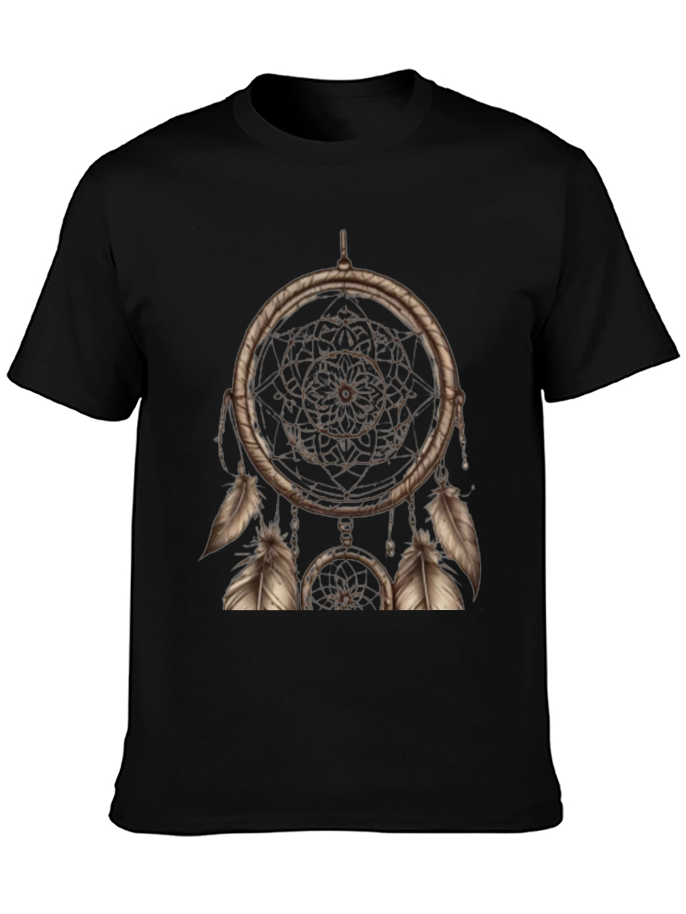 Dreamcatcher Graphic Tee - Black Short Sleeve