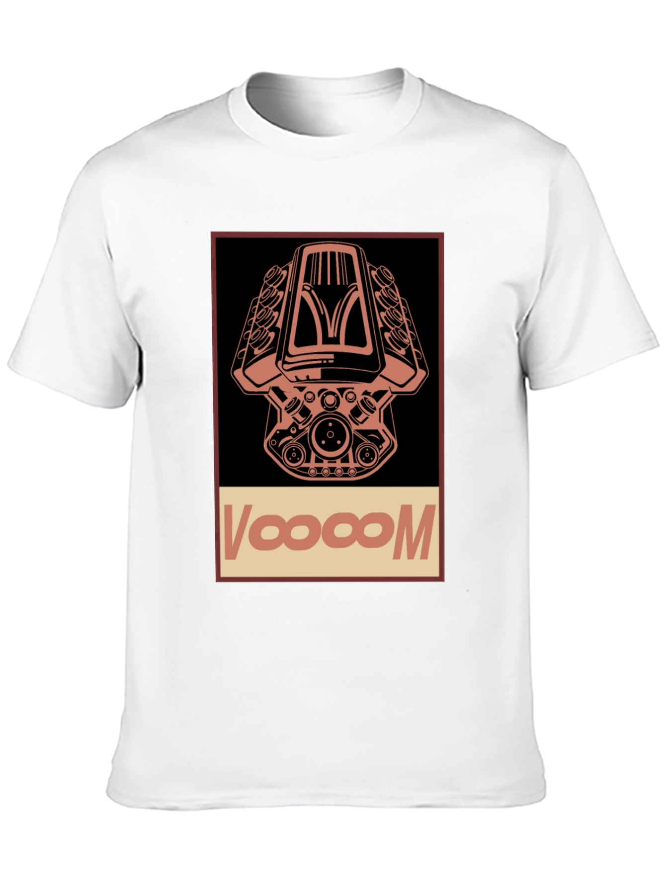 Voooom Engine Graphic T-Shirt - Black Cotton Tee