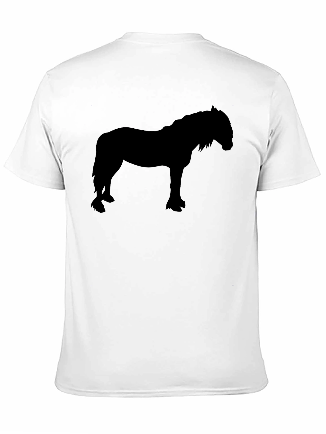 Horse Silhouette Black T-Shirt