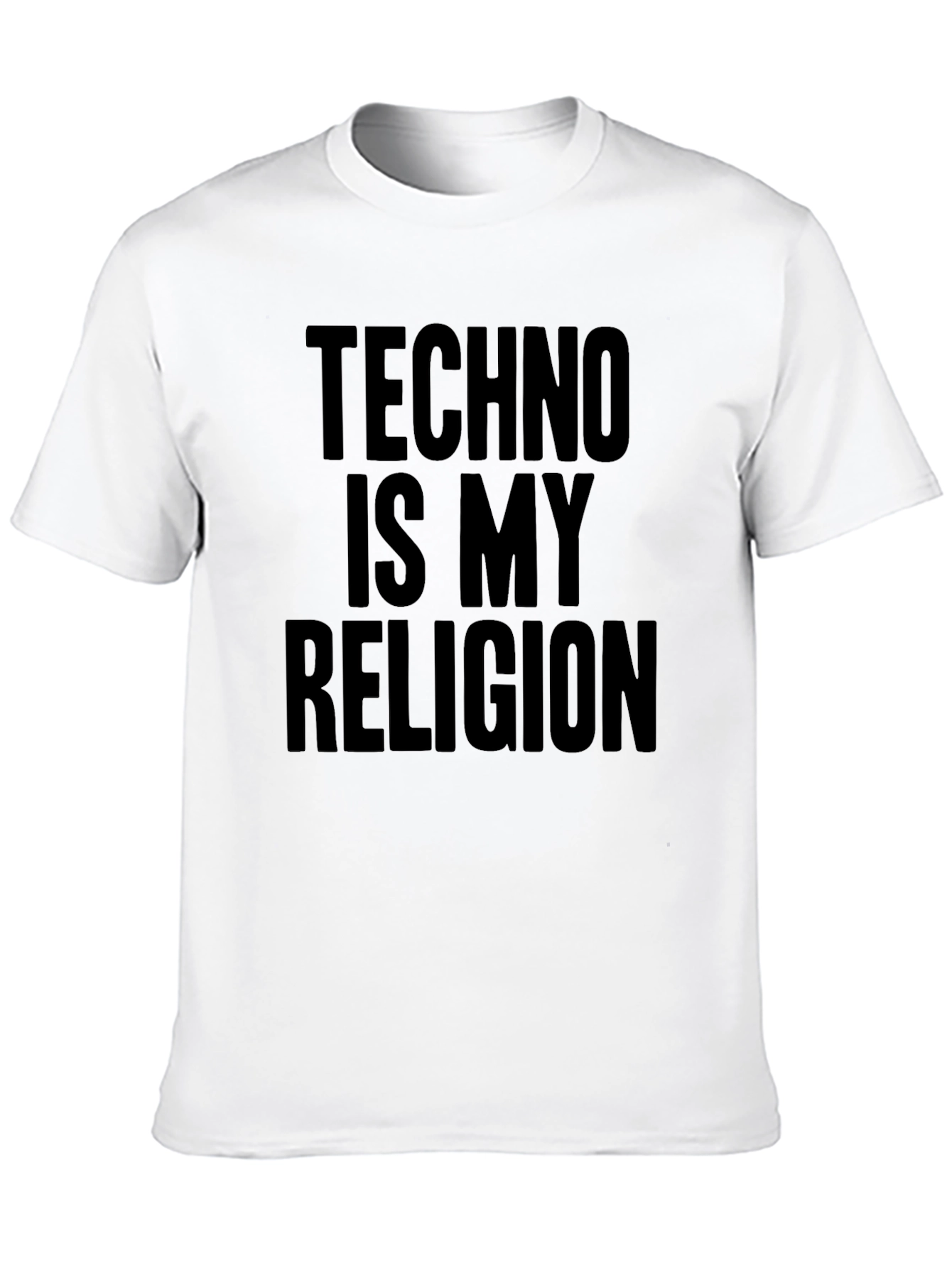Techno is My Religion Black T-Shirt