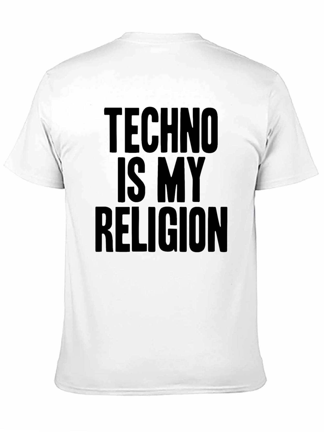 Techno is My Religion Black T-Shirt
