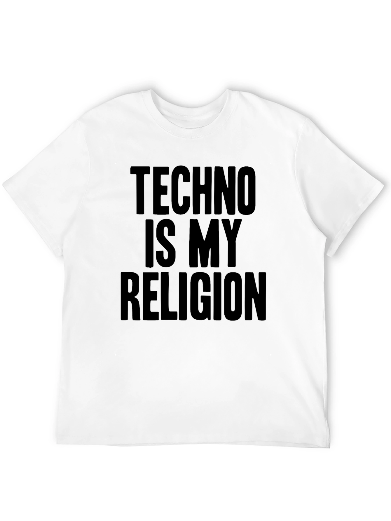 Techno is My Religion Black T-Shirt