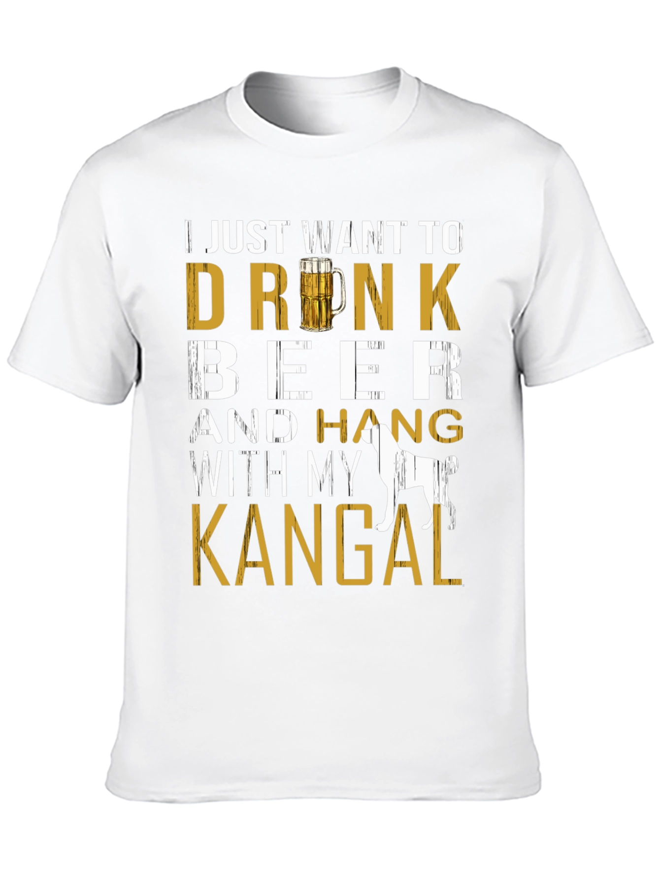 Drink Beer with Kangal Dog T-Shirt