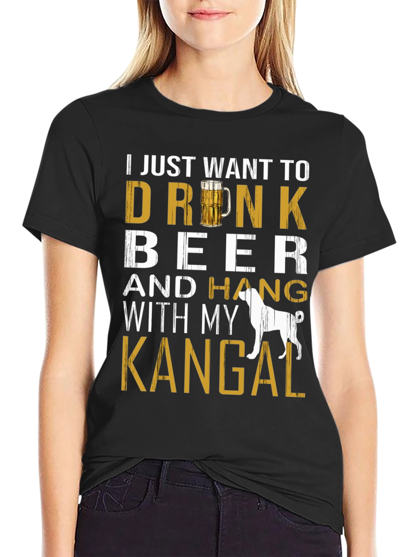 Drink Beer with Kangal Dog T-Shirt