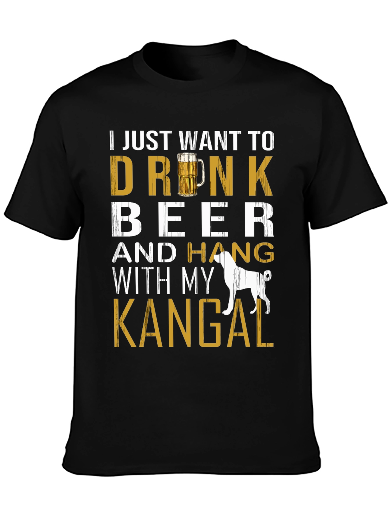 Drink Beer with Kangal Dog T-Shirt