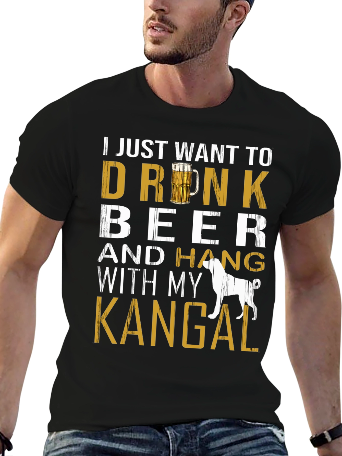 Drink Beer with Kangal Dog T-Shirt