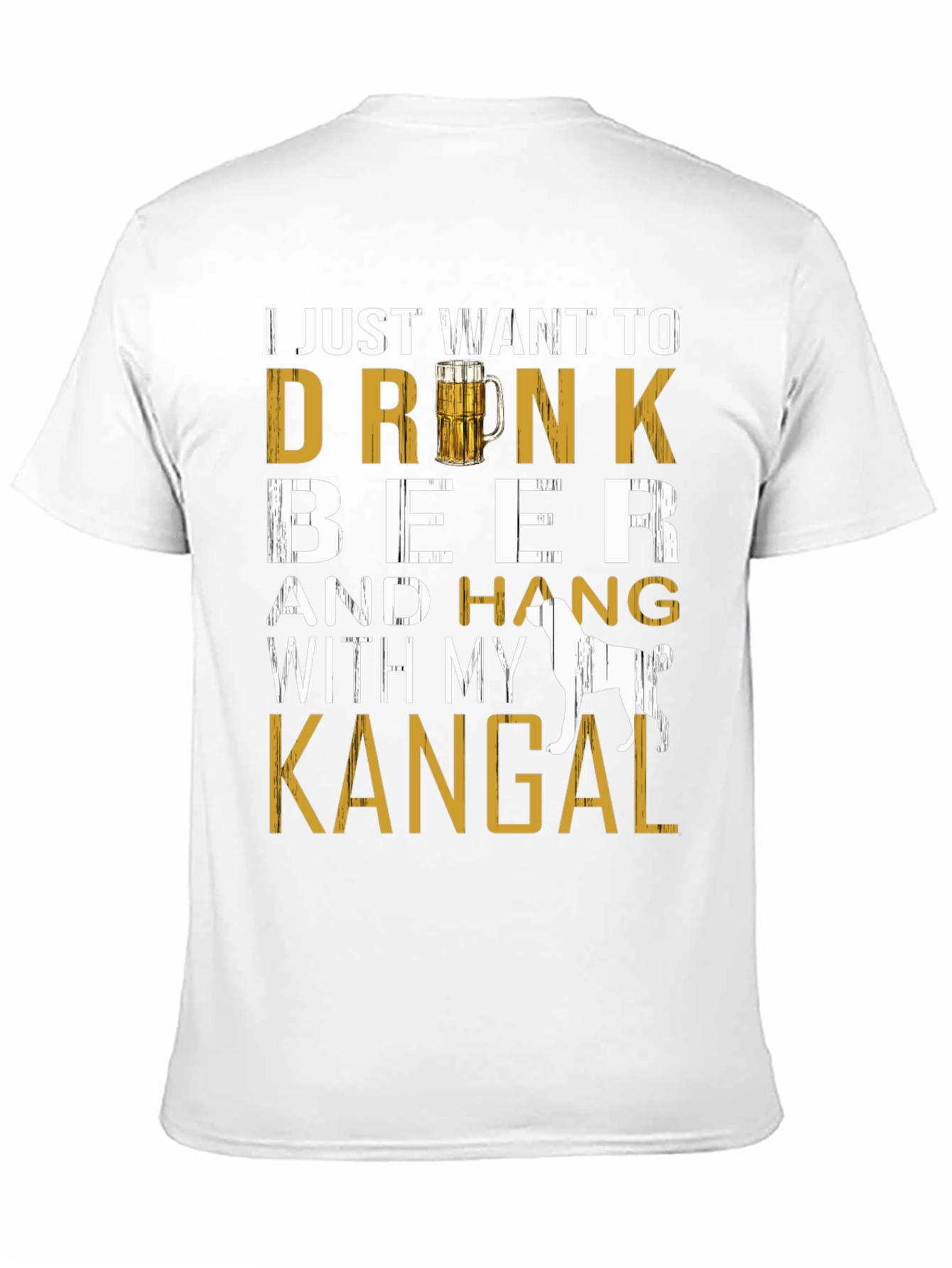 Drink Beer with Kangal Dog T-Shirt