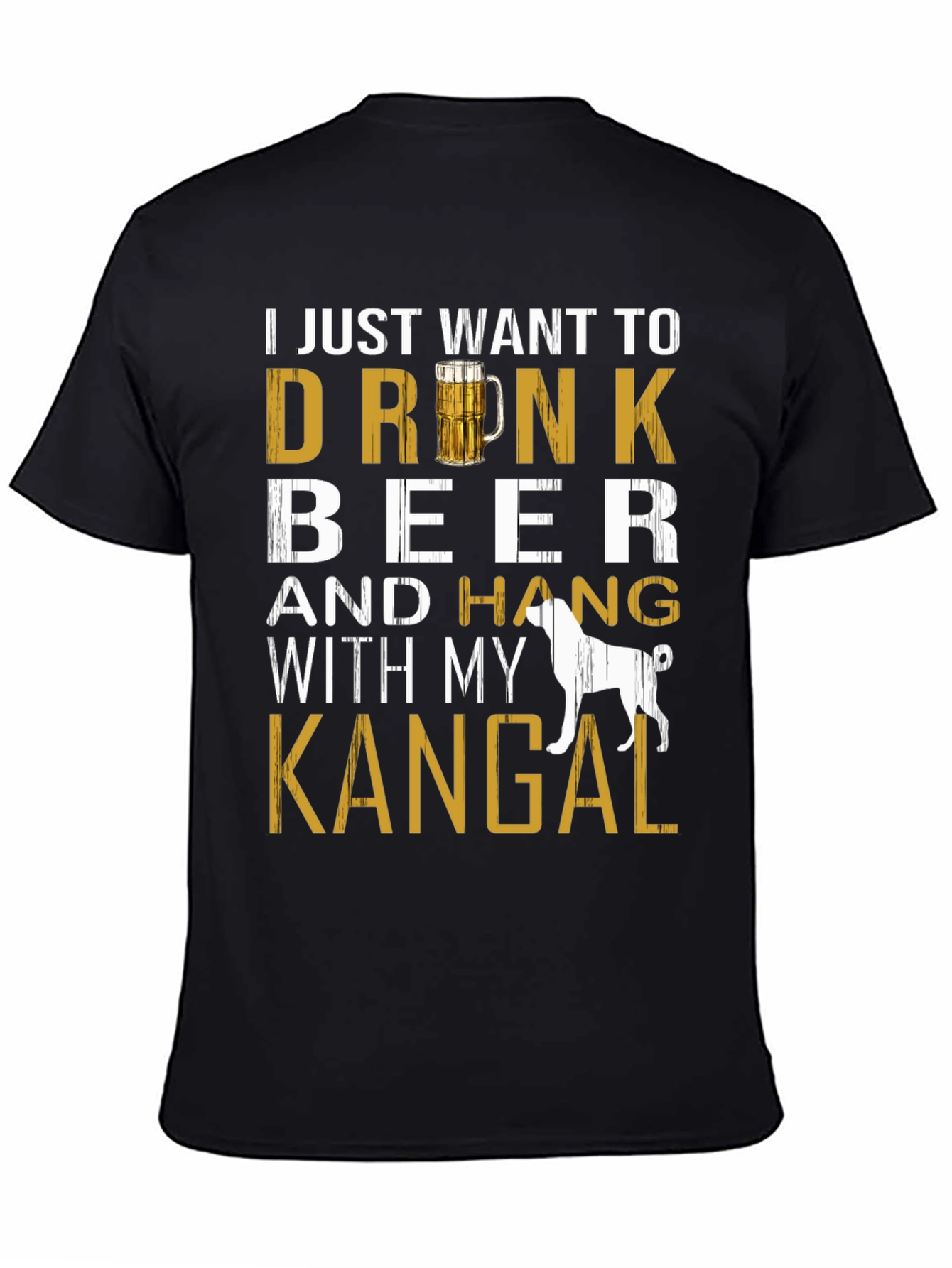 Drink Beer with Kangal Dog T-Shirt