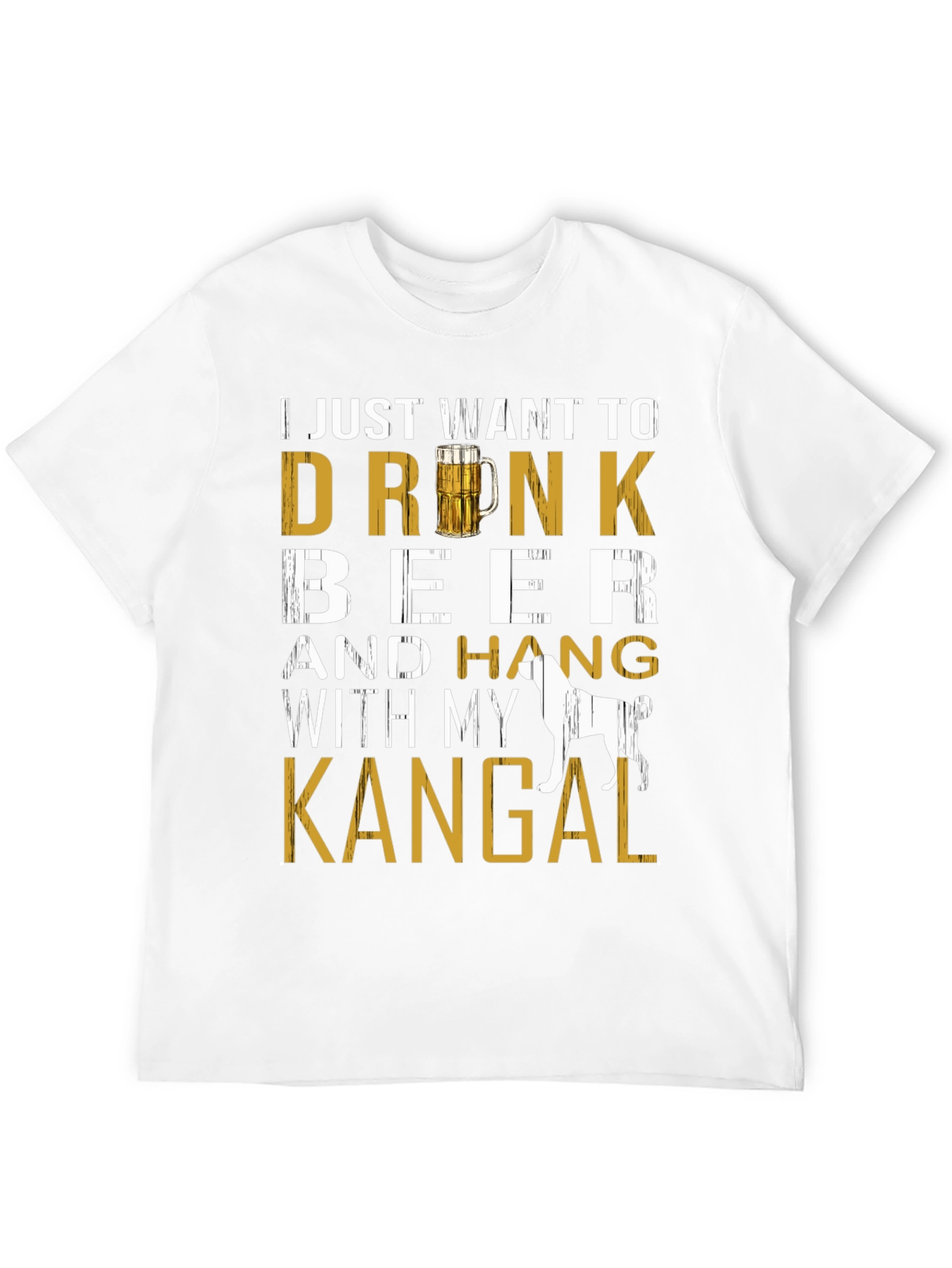 Drink Beer with Kangal Dog T-Shirt