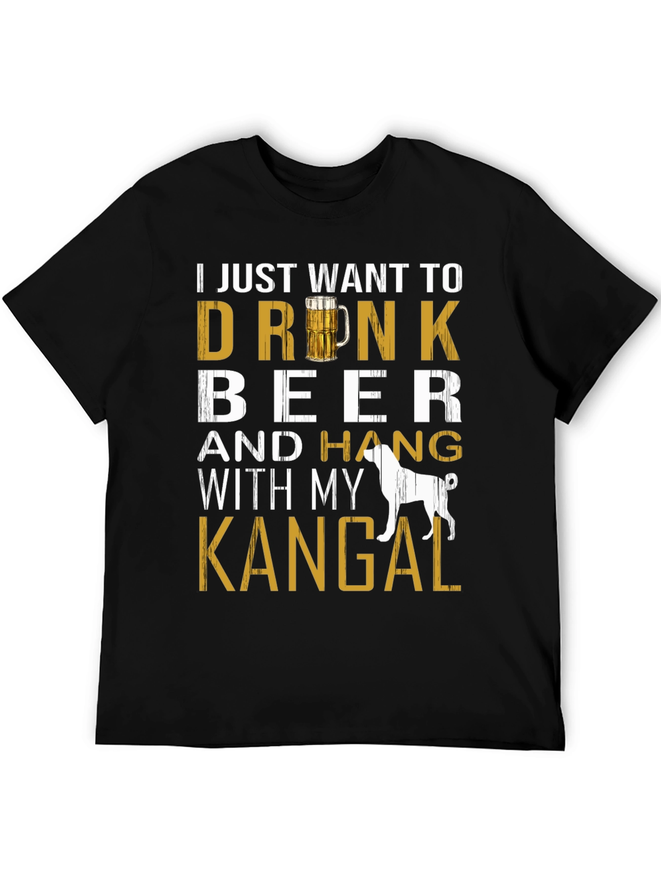 Drink Beer with Kangal Dog T-Shirt