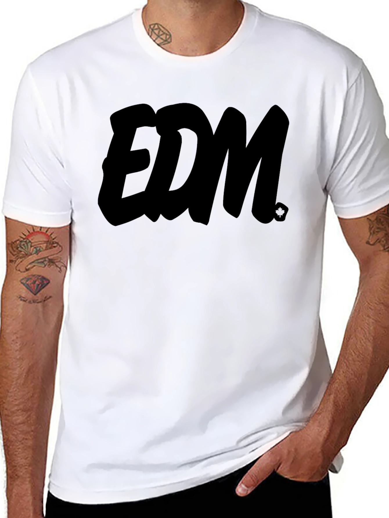 EDM Black Graphic T-Shirt