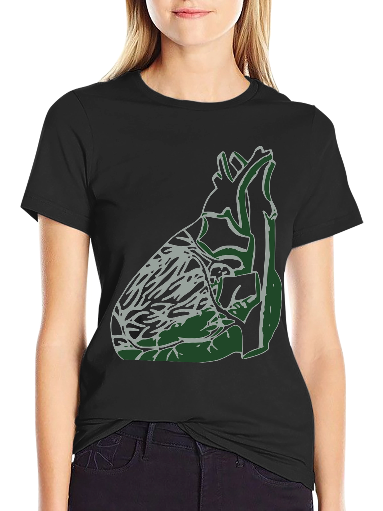 Anatomical Heart Graphic Tee - Unique Design