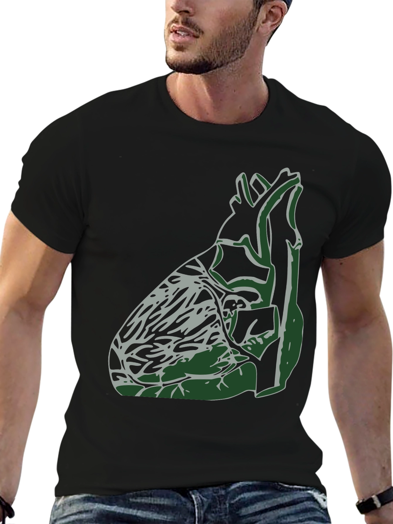 Anatomical Heart Graphic Tee - Unique Design