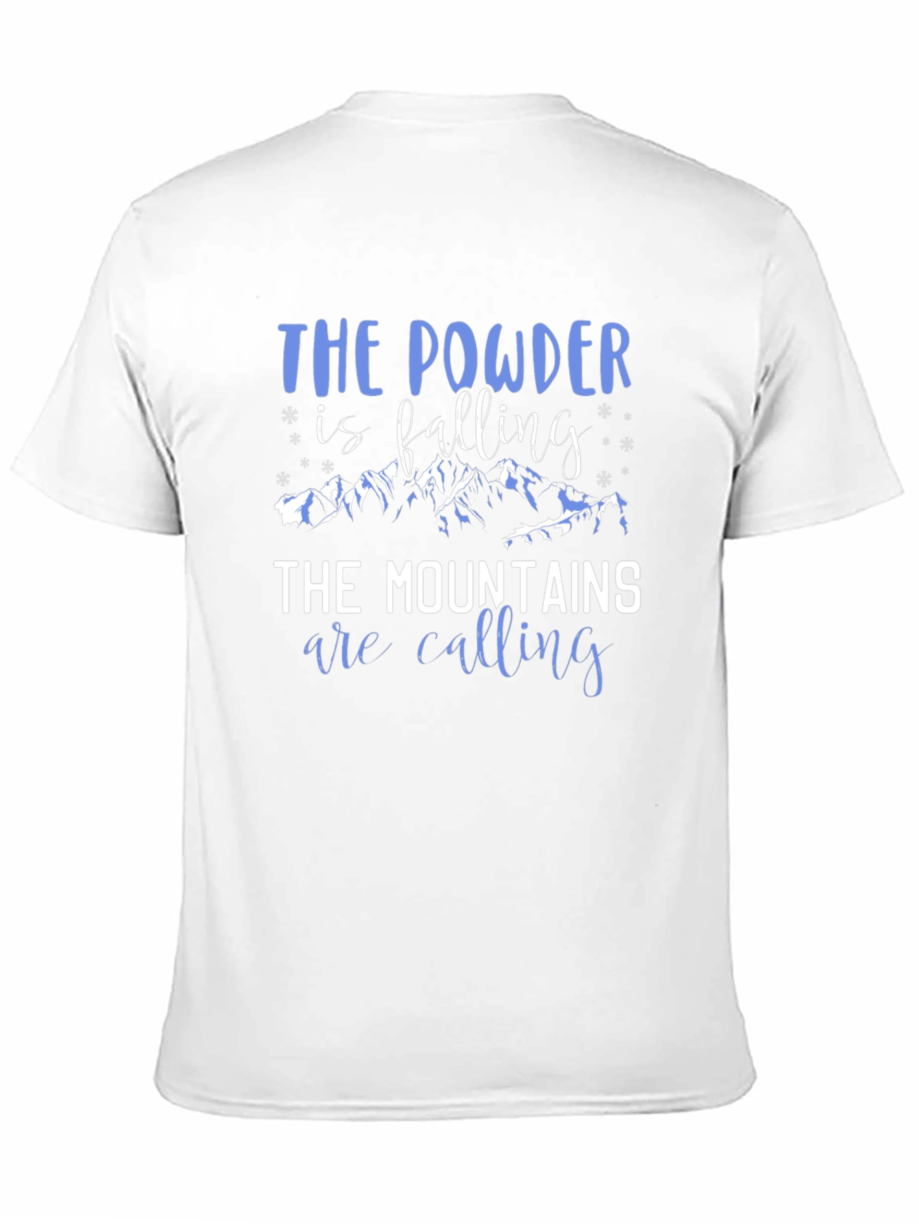 Powder & Mountains Black Graphic Tee