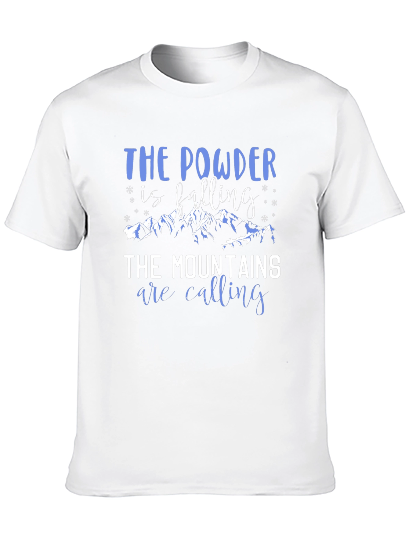 Powder & Mountains Black Graphic Tee