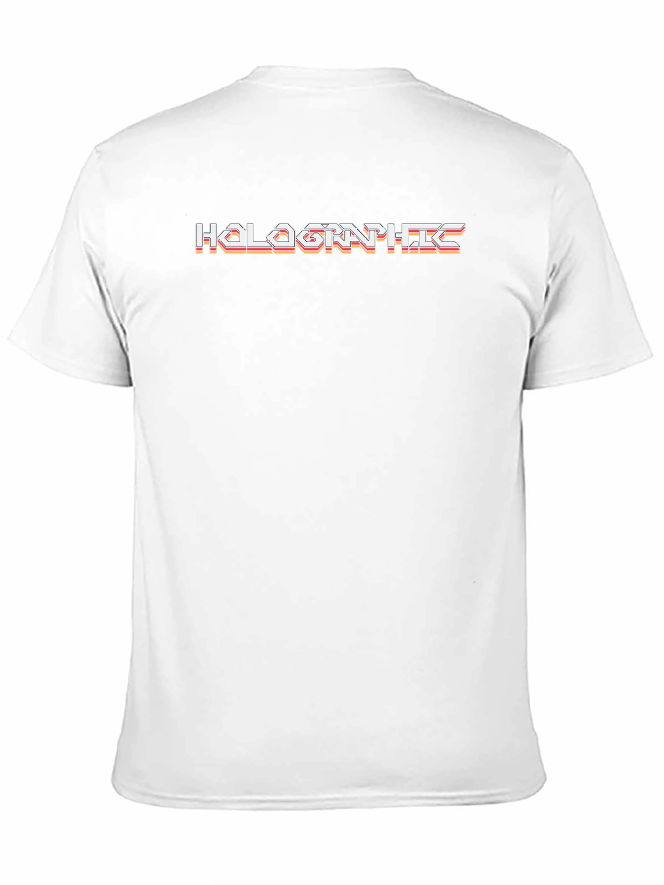 Retro Holographic Graphic Black T-Shirt