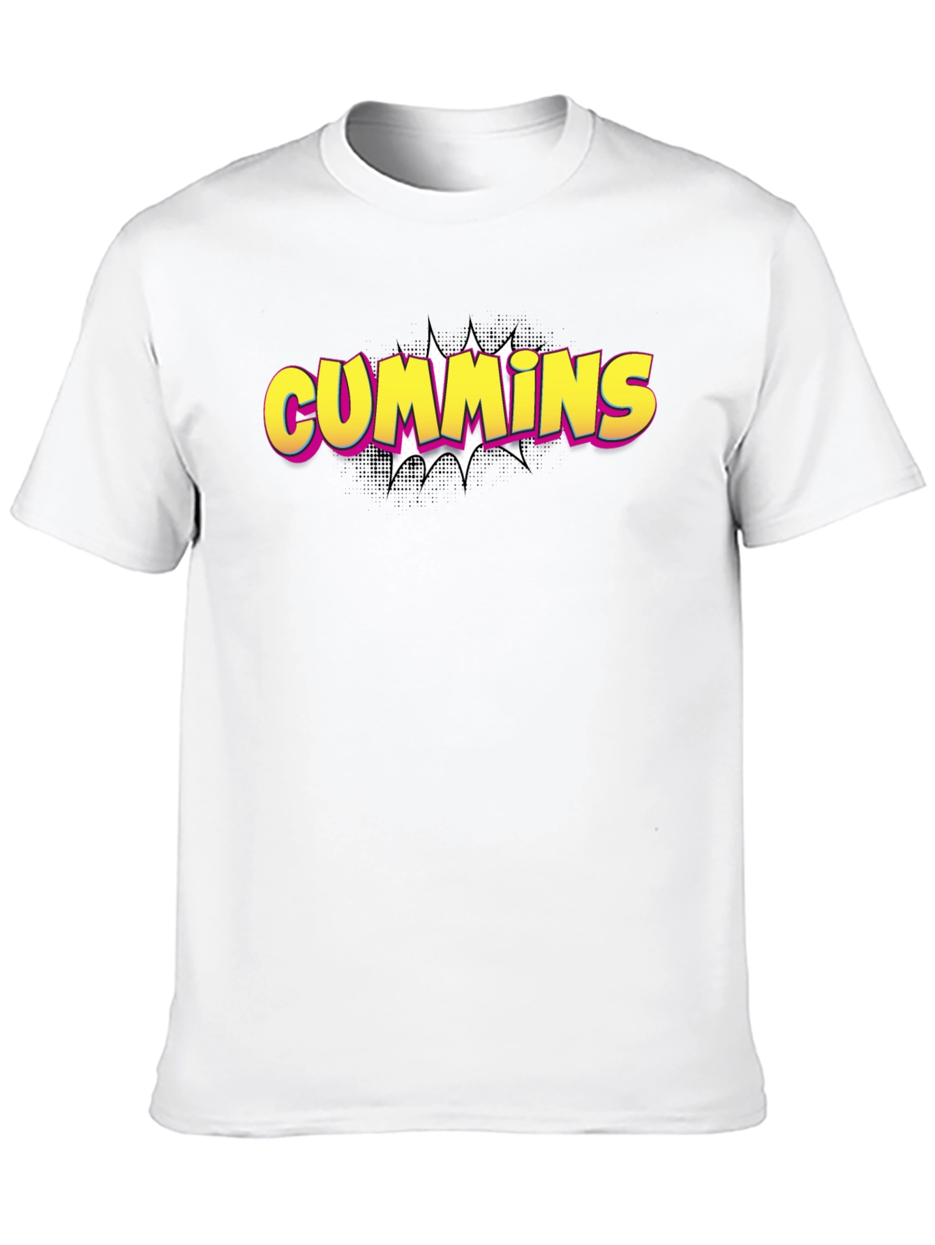 Cummins Graphic Tee - Bold Black Cotton T-Shirt