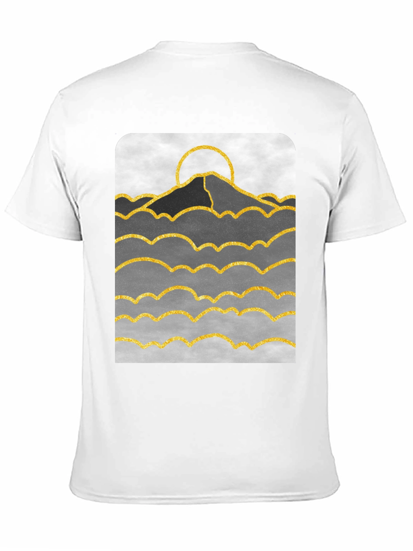 Mountainscape Graphic Print T-Shirt