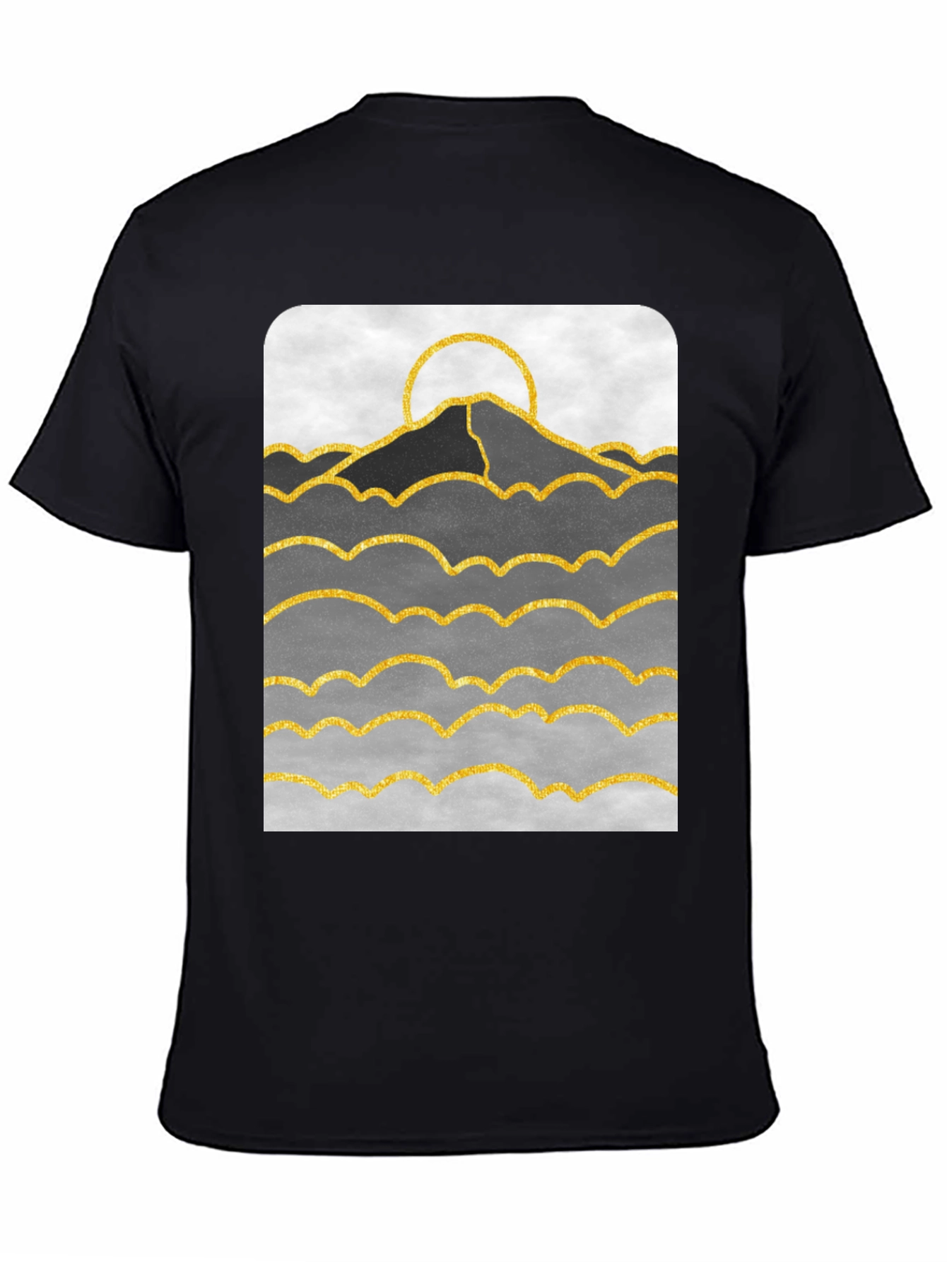 Mountainscape Graphic Print T-Shirt