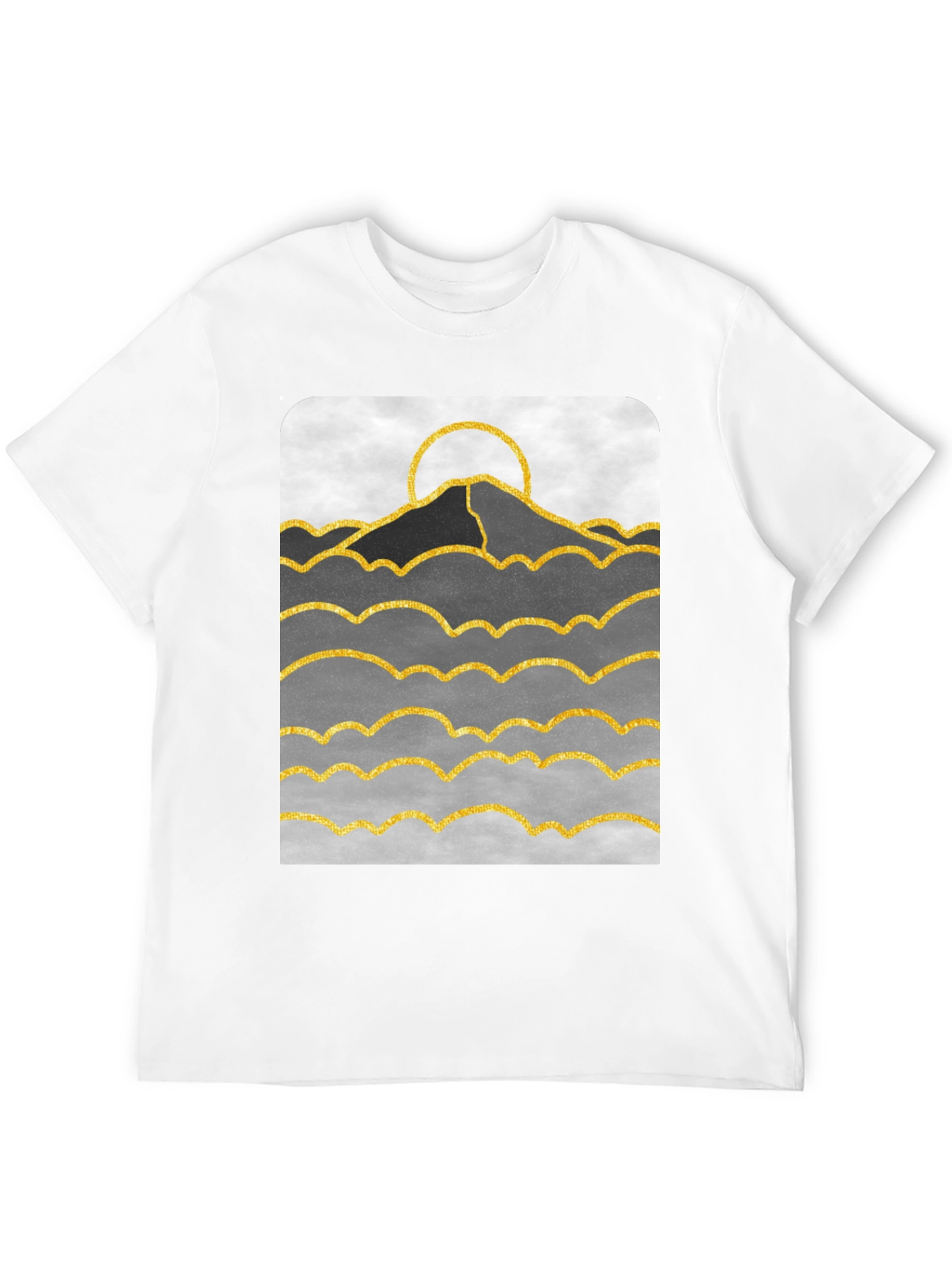 Mountainscape Graphic Print T-Shirt