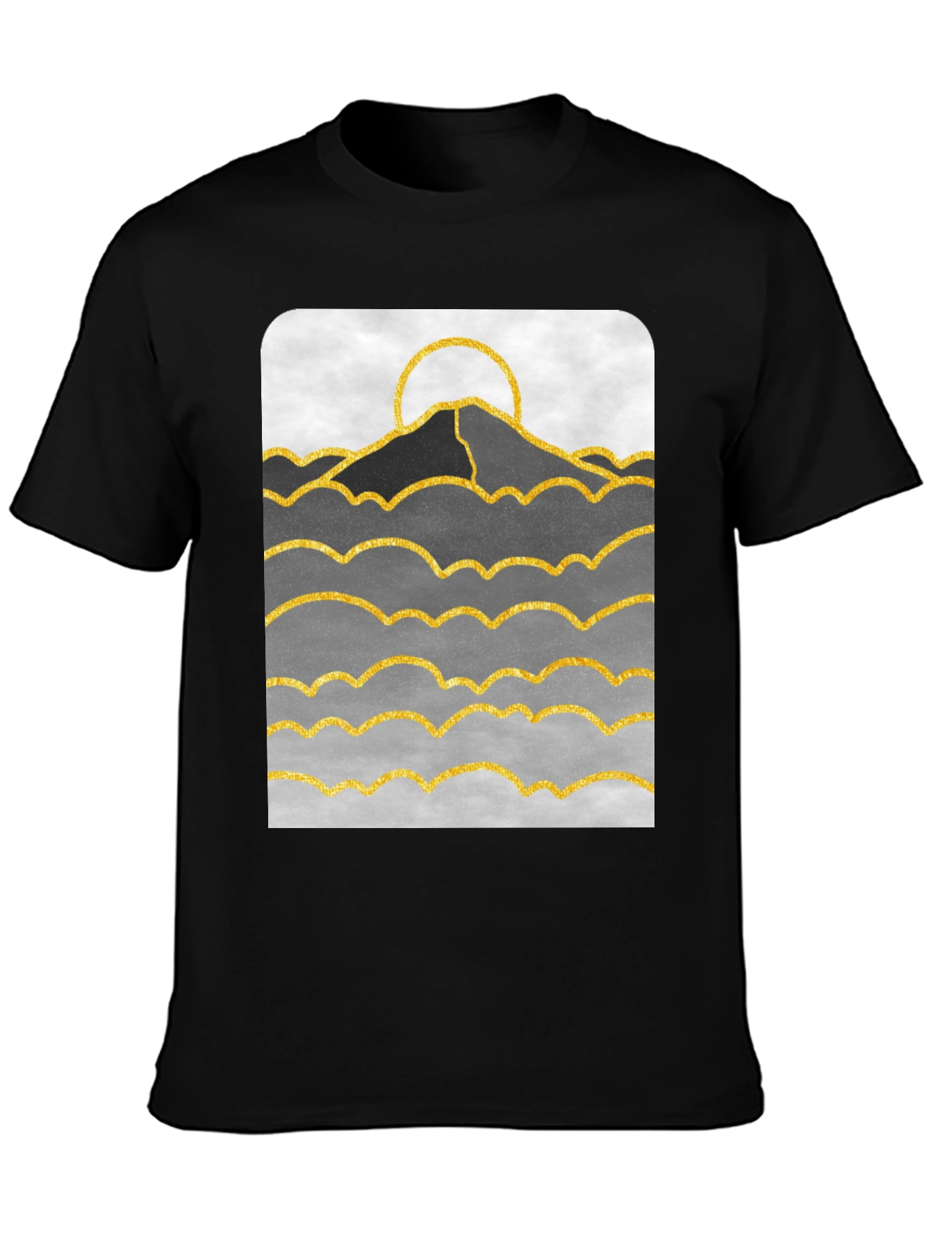 Mountainscape Graphic Print T-Shirt