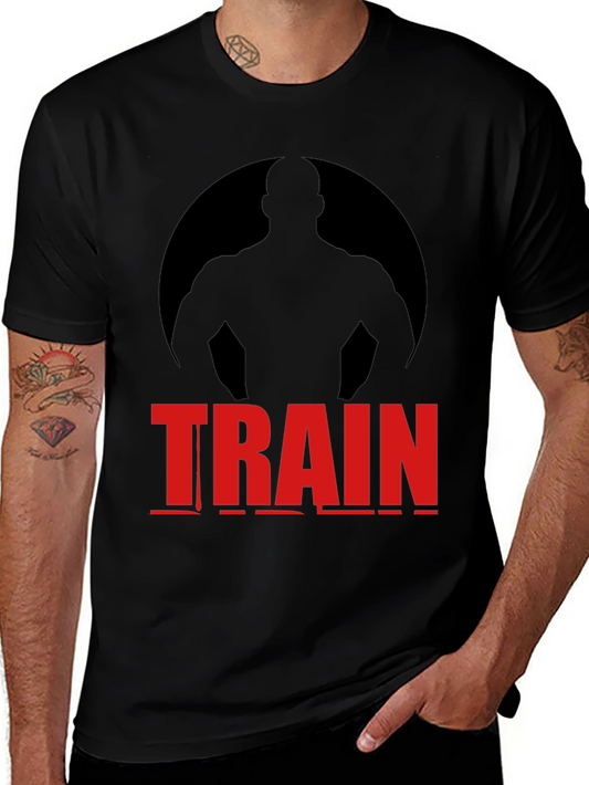 Train Graphic Tee - Motivational Workout Shirt