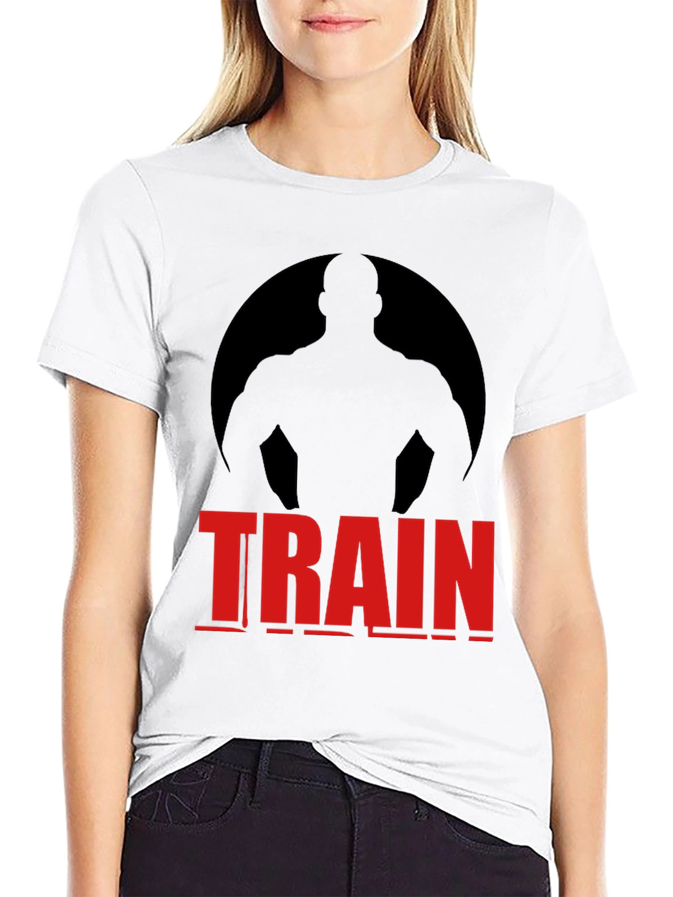 Train Graphic Tee - Motivational Workout Shirt