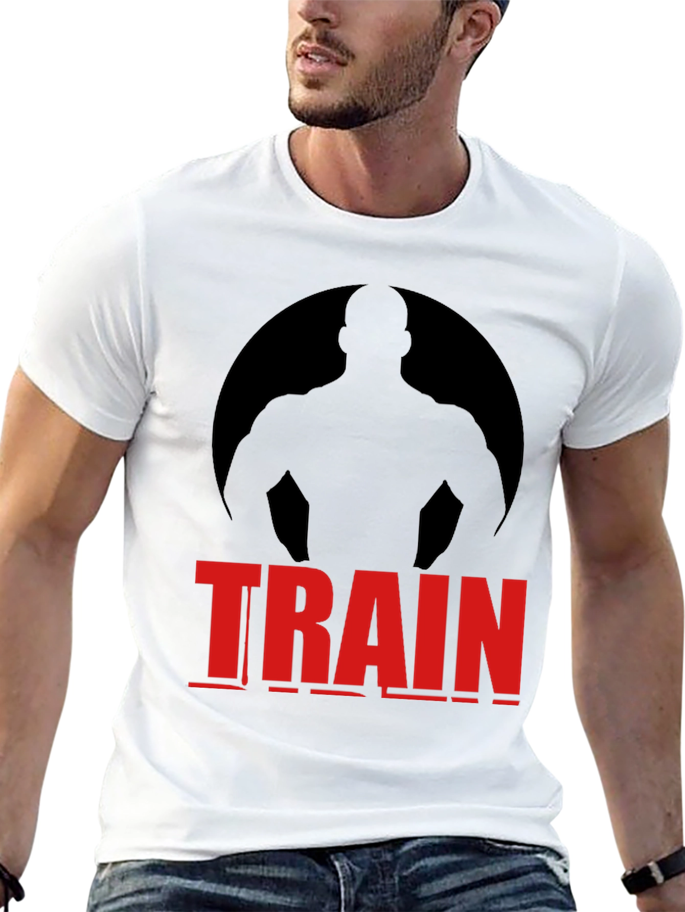 Train Graphic Tee - Motivational Workout Shirt